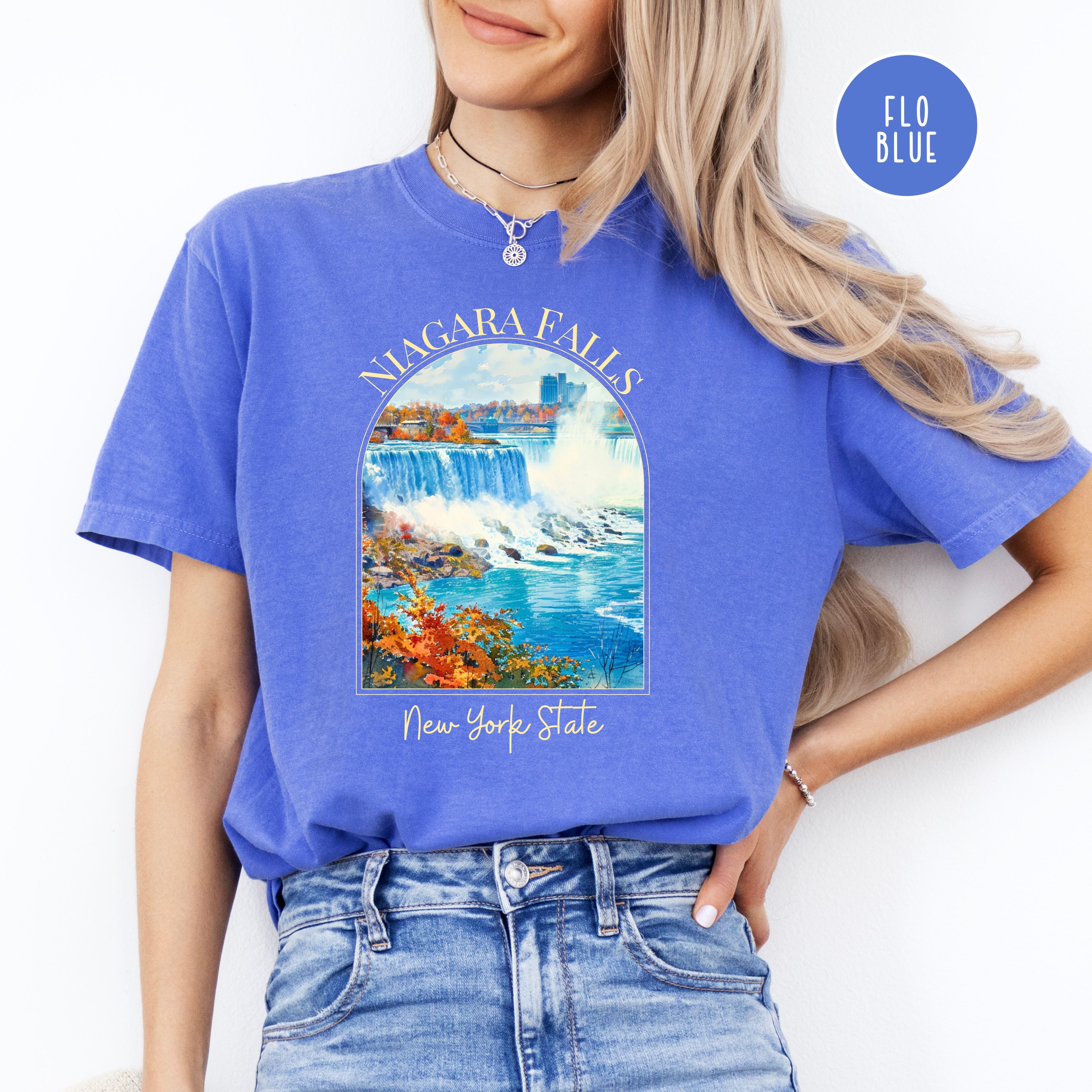 Niagara Falls New York State Comfort Colors Unisex Tee Shirt