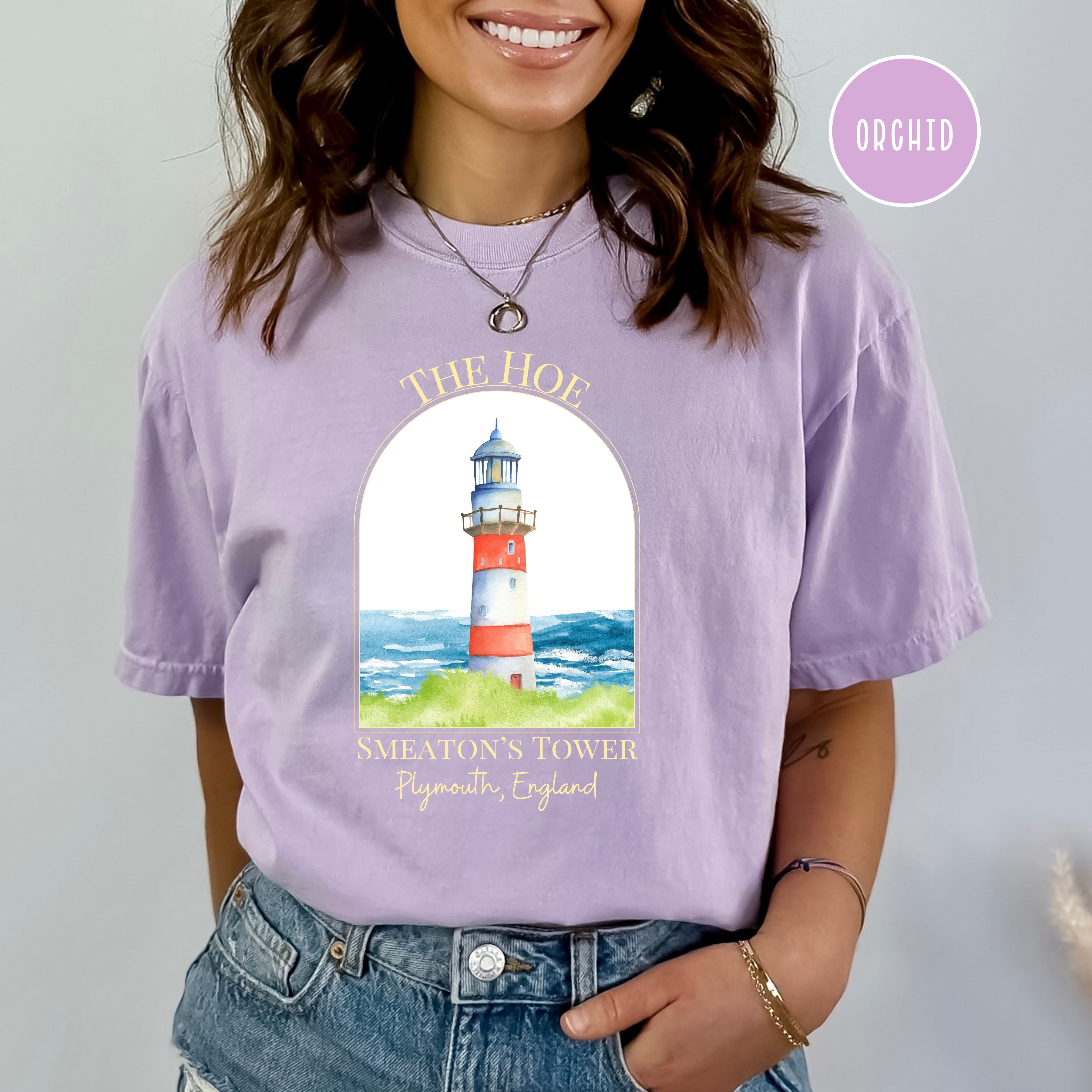 Plymouth Hoe Smeaton's Tower Plymouth England Comfort Colors® Tee