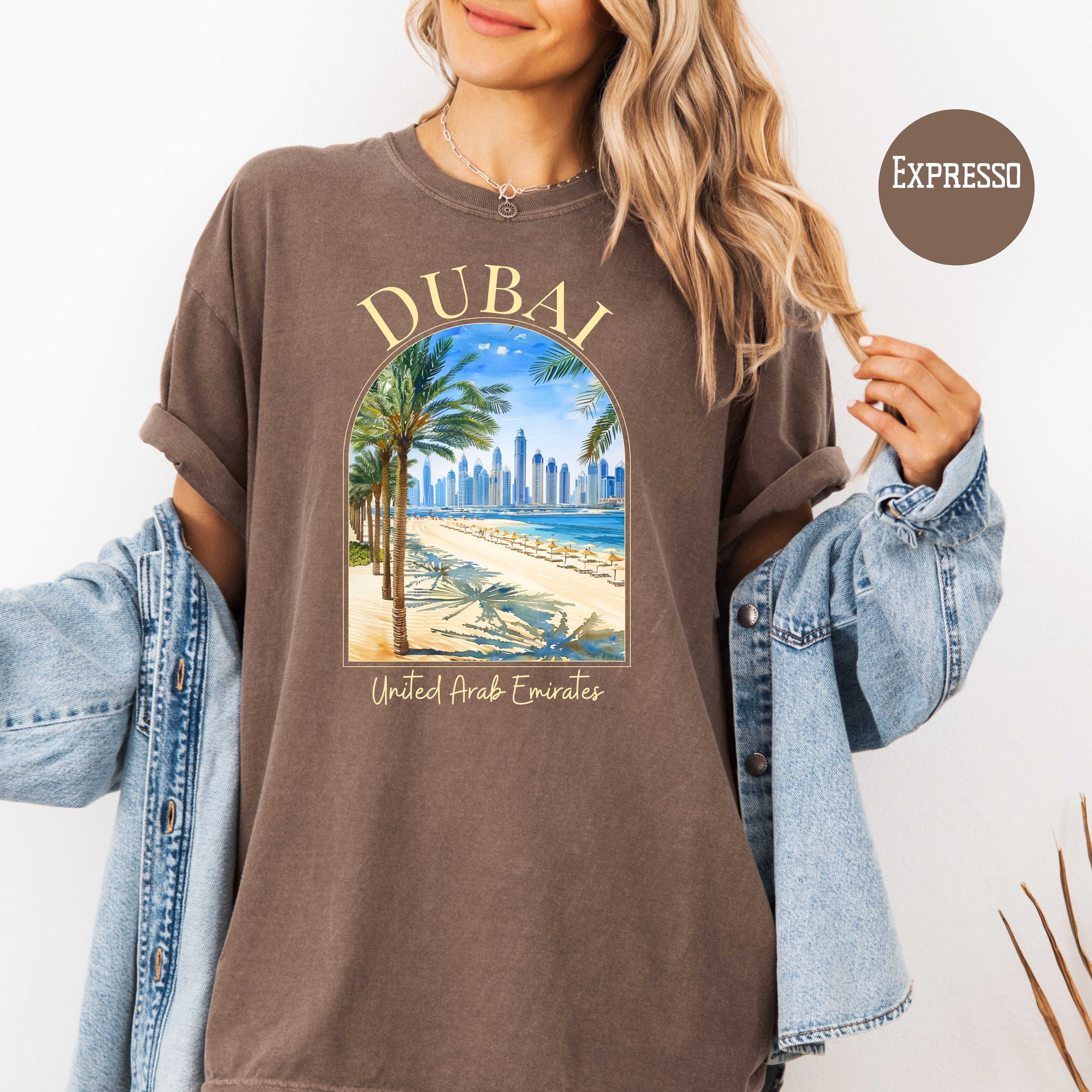Dubai Comfort Colors Vacation Gift Tee Shirt