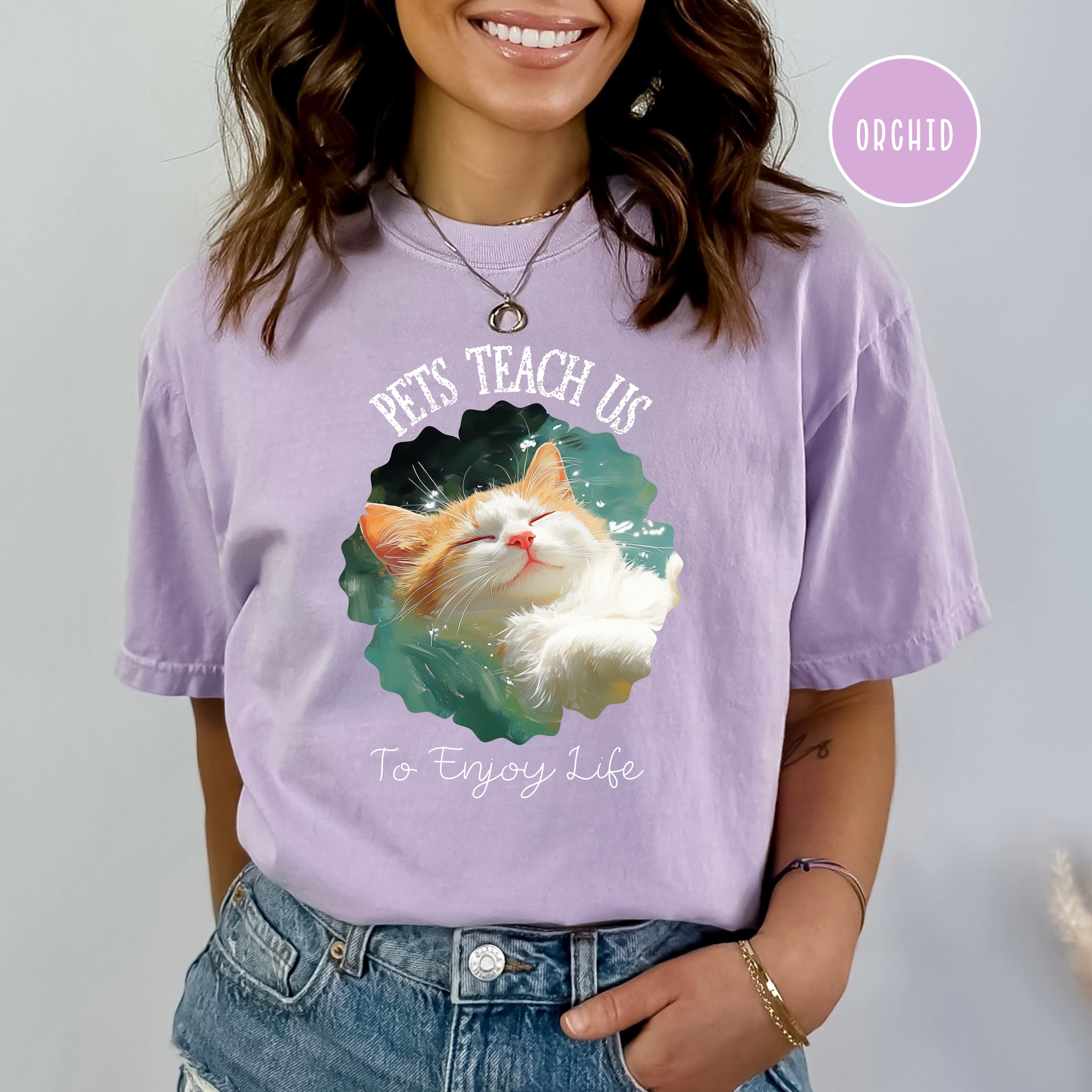 Pets Teach Us To Enjoy Life Comfort Colors® Tee