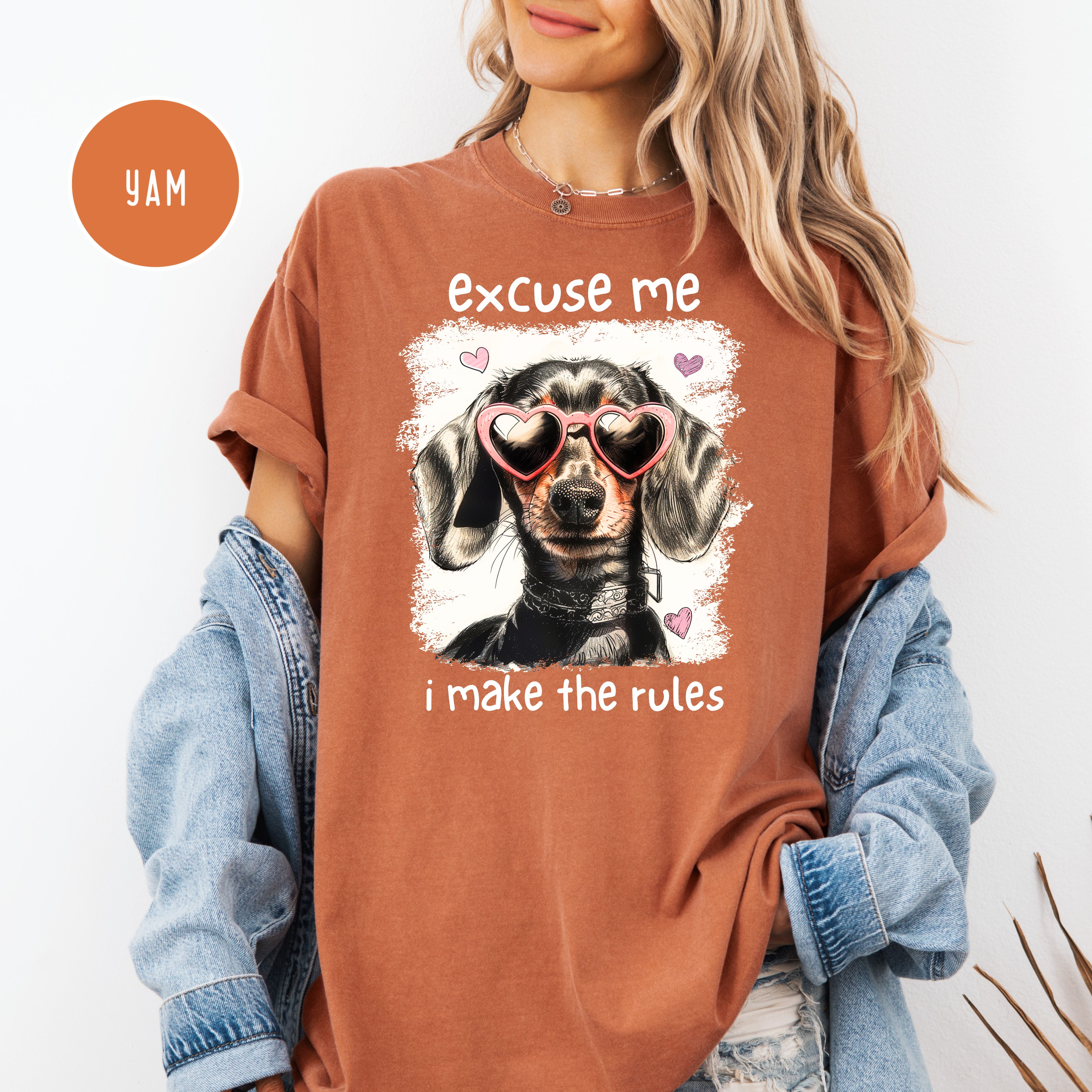 Funny Dog Lover Comfort Colors T-Shirt, Oldest Child Humor, Dog Mom Gift Shirt, Dachshund Lover Tee, Doxie Lover, Sausage Dog Funny Shirt