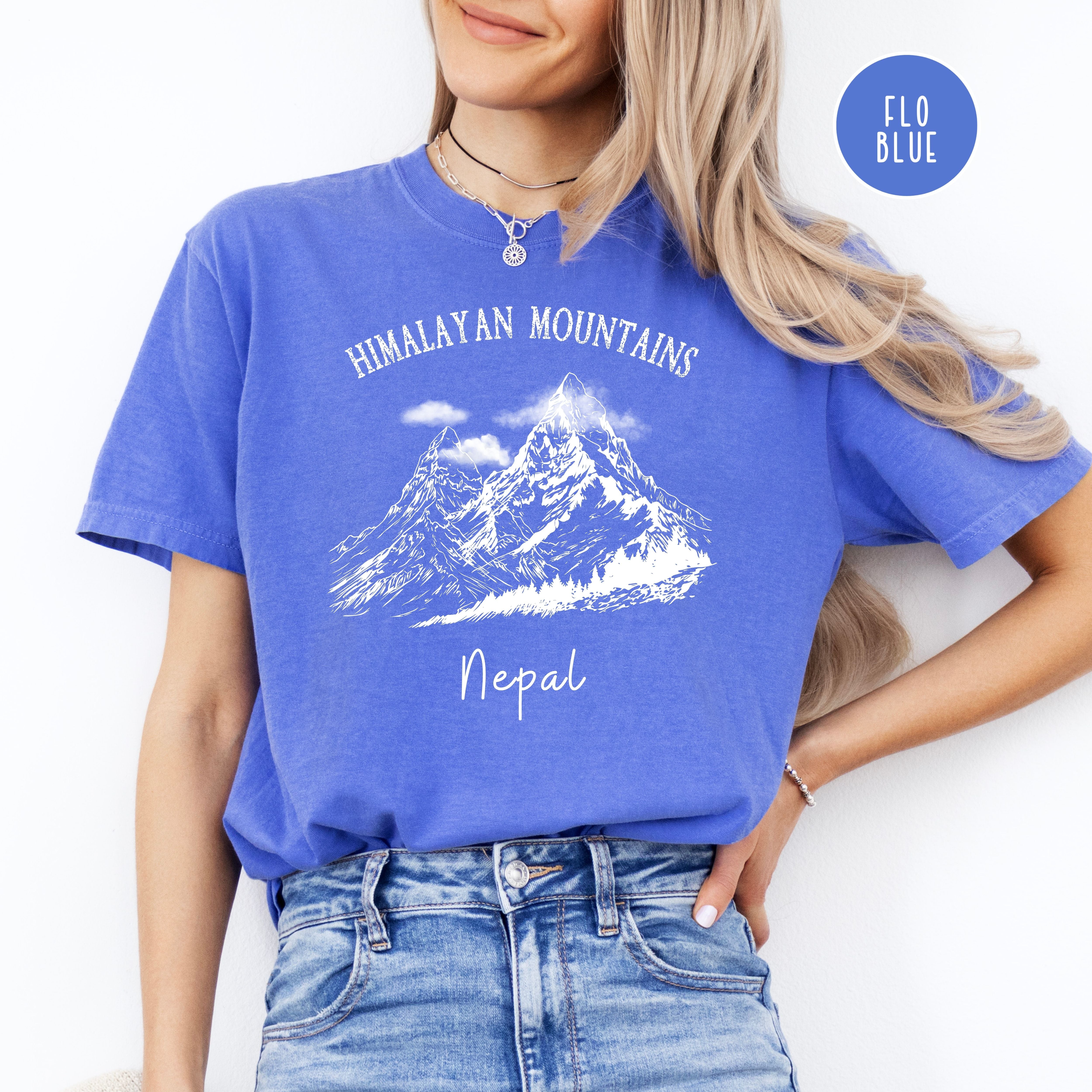 Himalayan Mountains Comfort Colors® Hiking Tee Shirt
