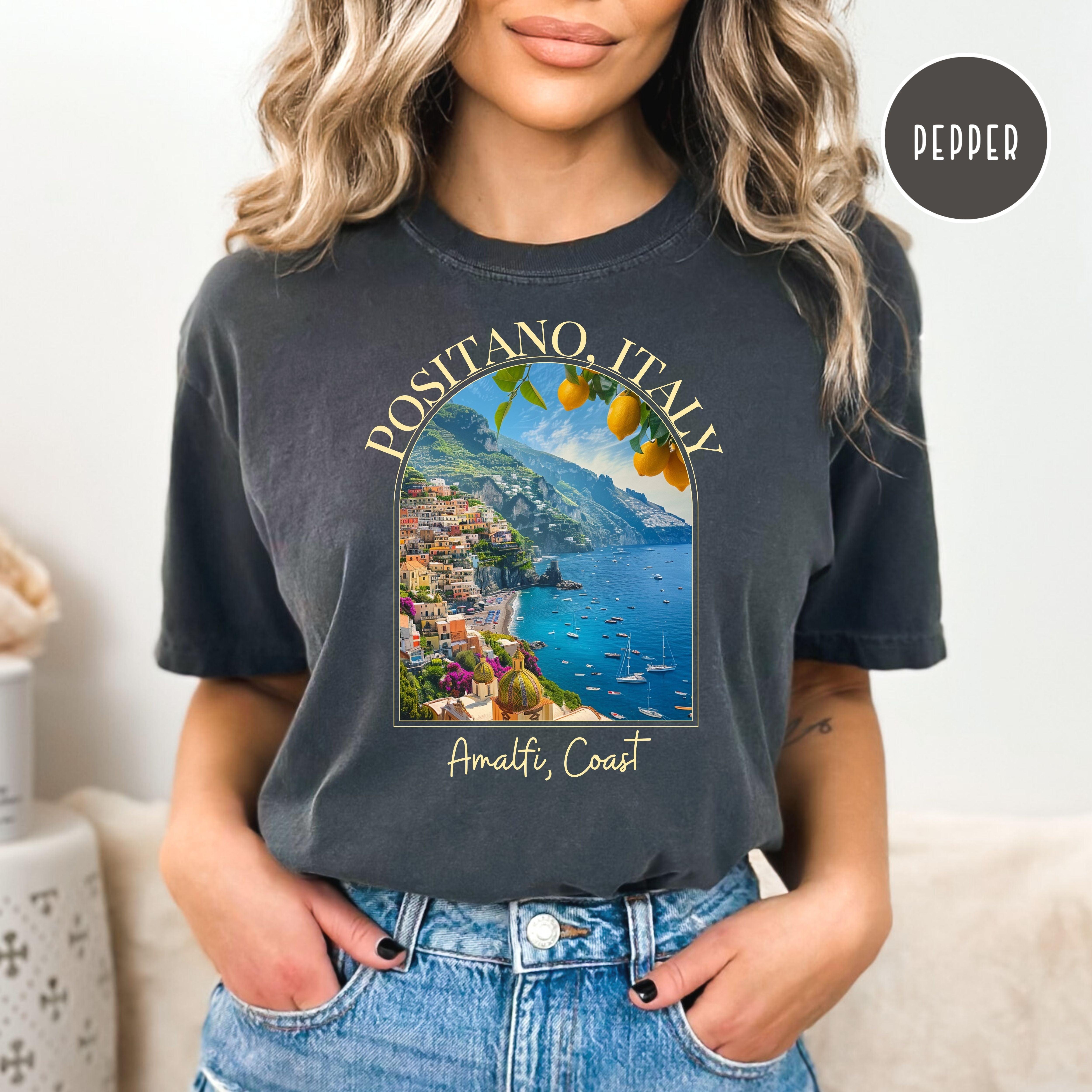 Positano Italy Amalfi Coast Comfort Colors® Tee