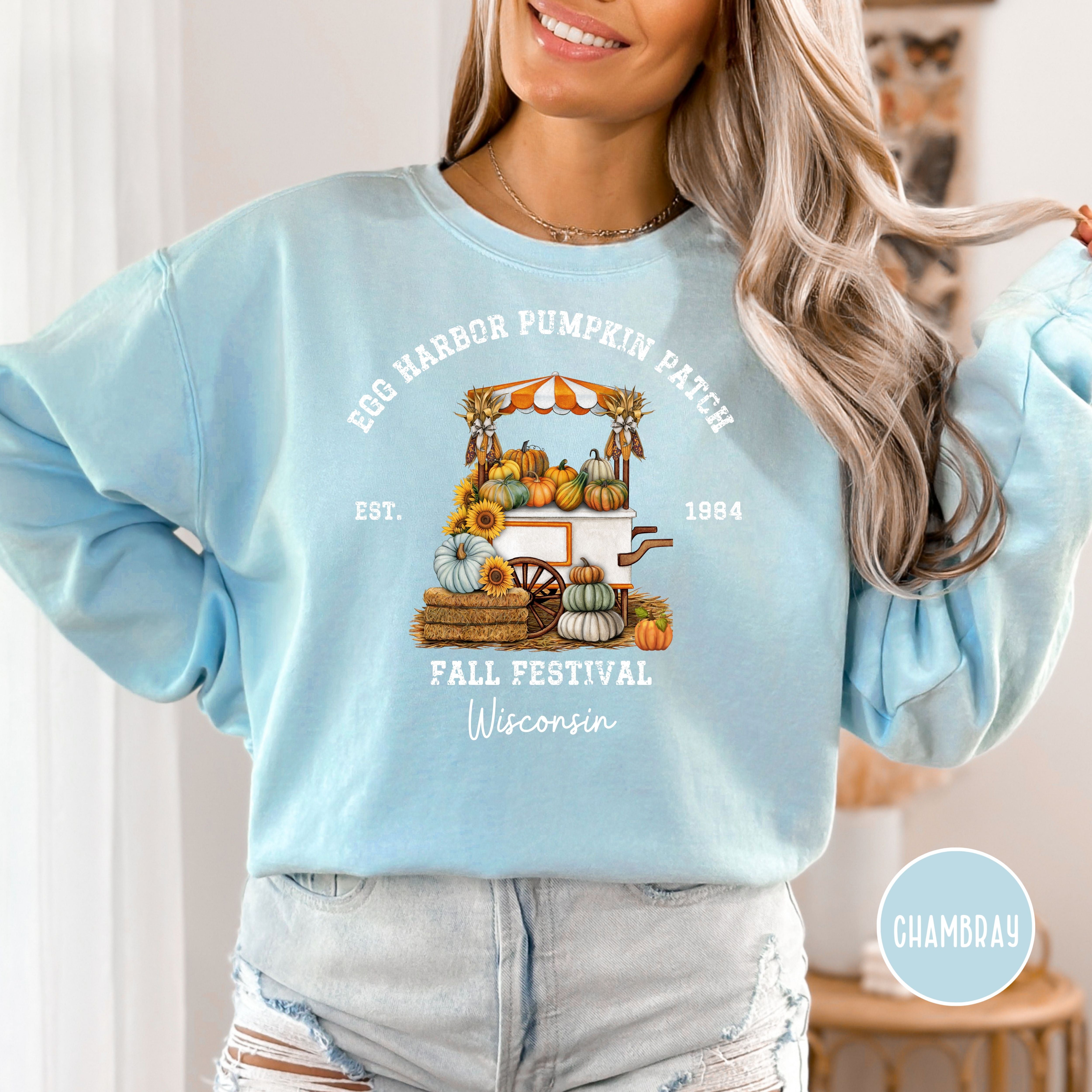 Egg Harbor Door County Pumpkin Patch Comfort Colors® Sweatshirt