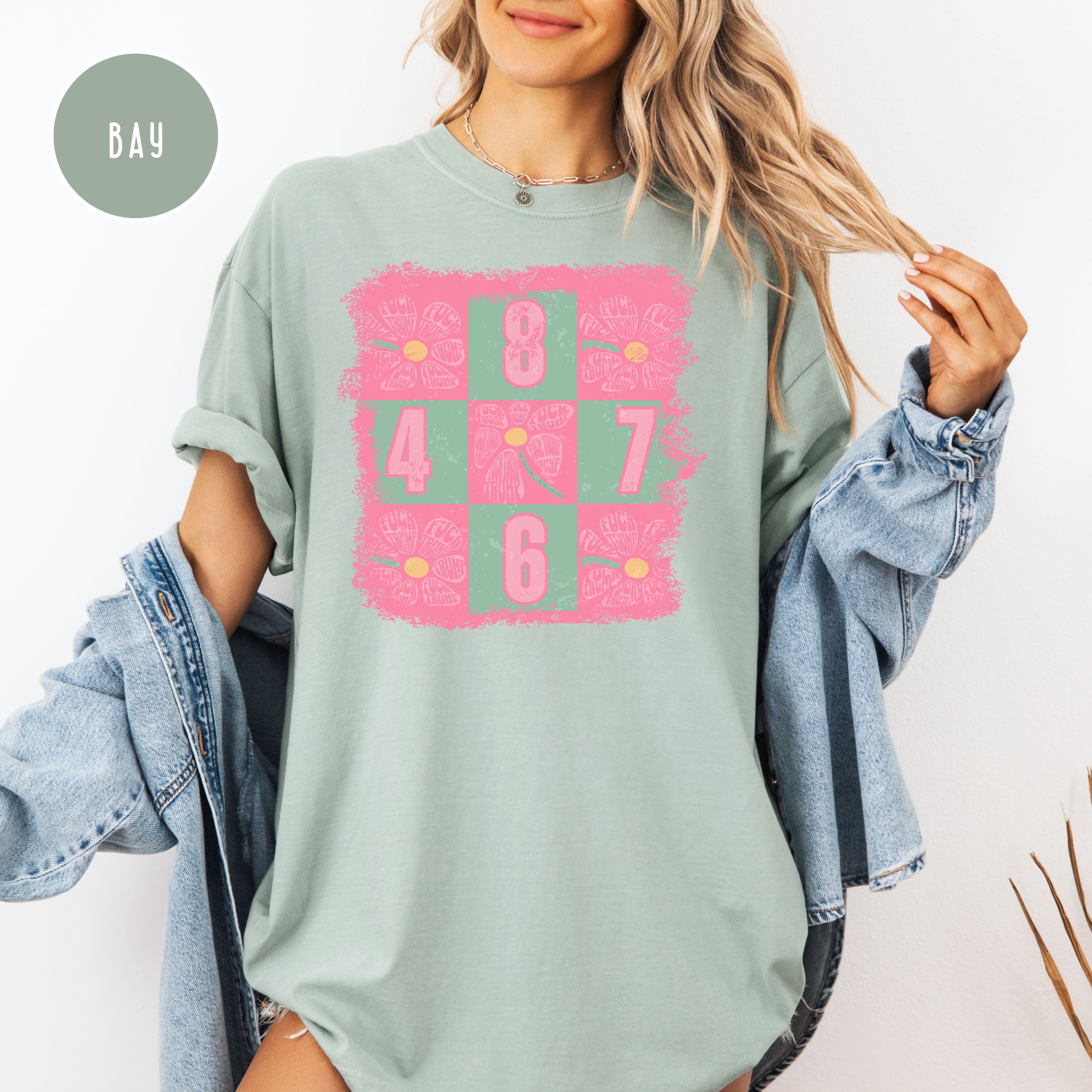Subtle Fuck Trump Flower with 8647 Grunge Style Comfort Colors® Tee
