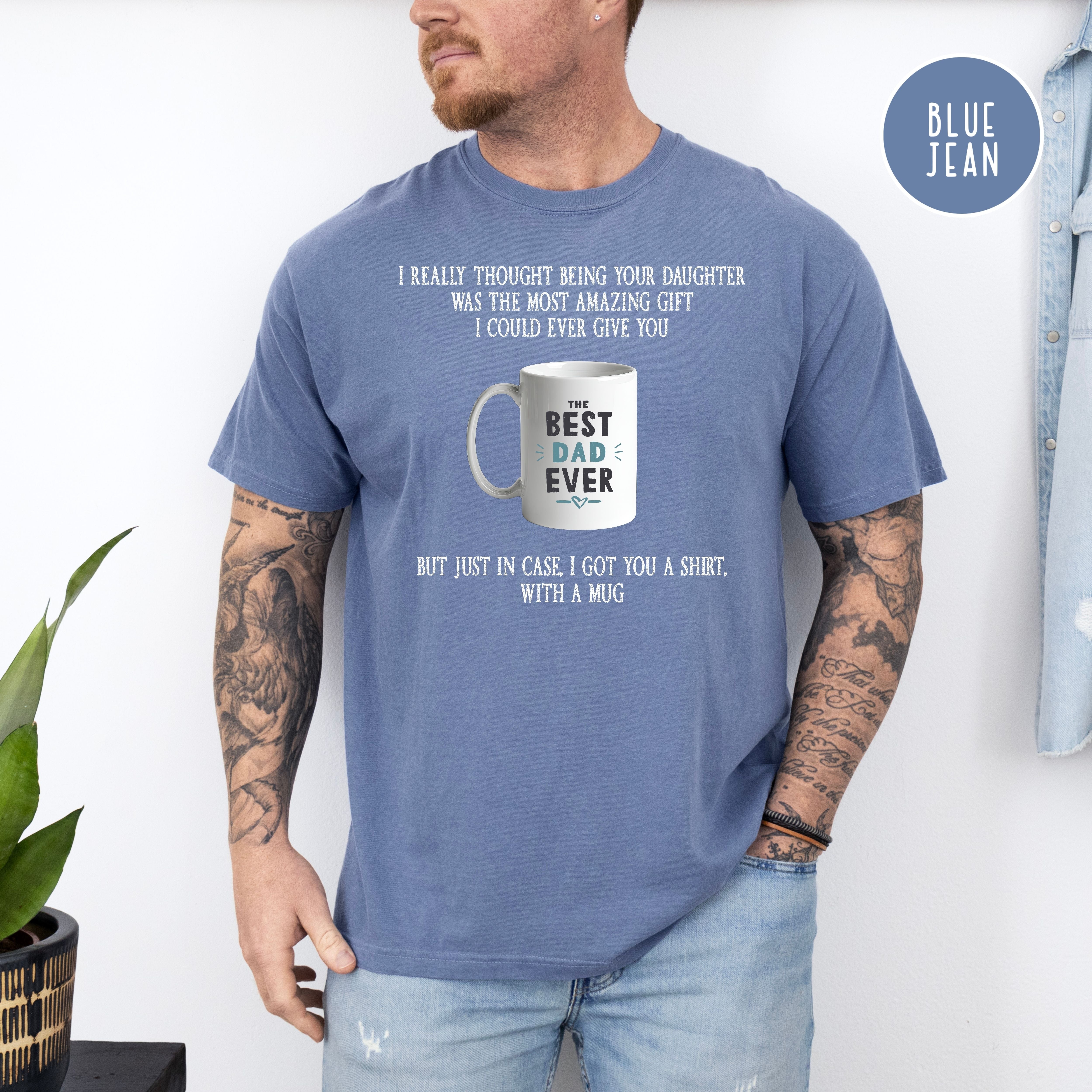 Funny Father's Day Gift From Daughter Comfort Colors T-Shirt, Funny Dad Shirt, Birthday Gift for Dad, Funny Gift for Dad, Daughter to Father