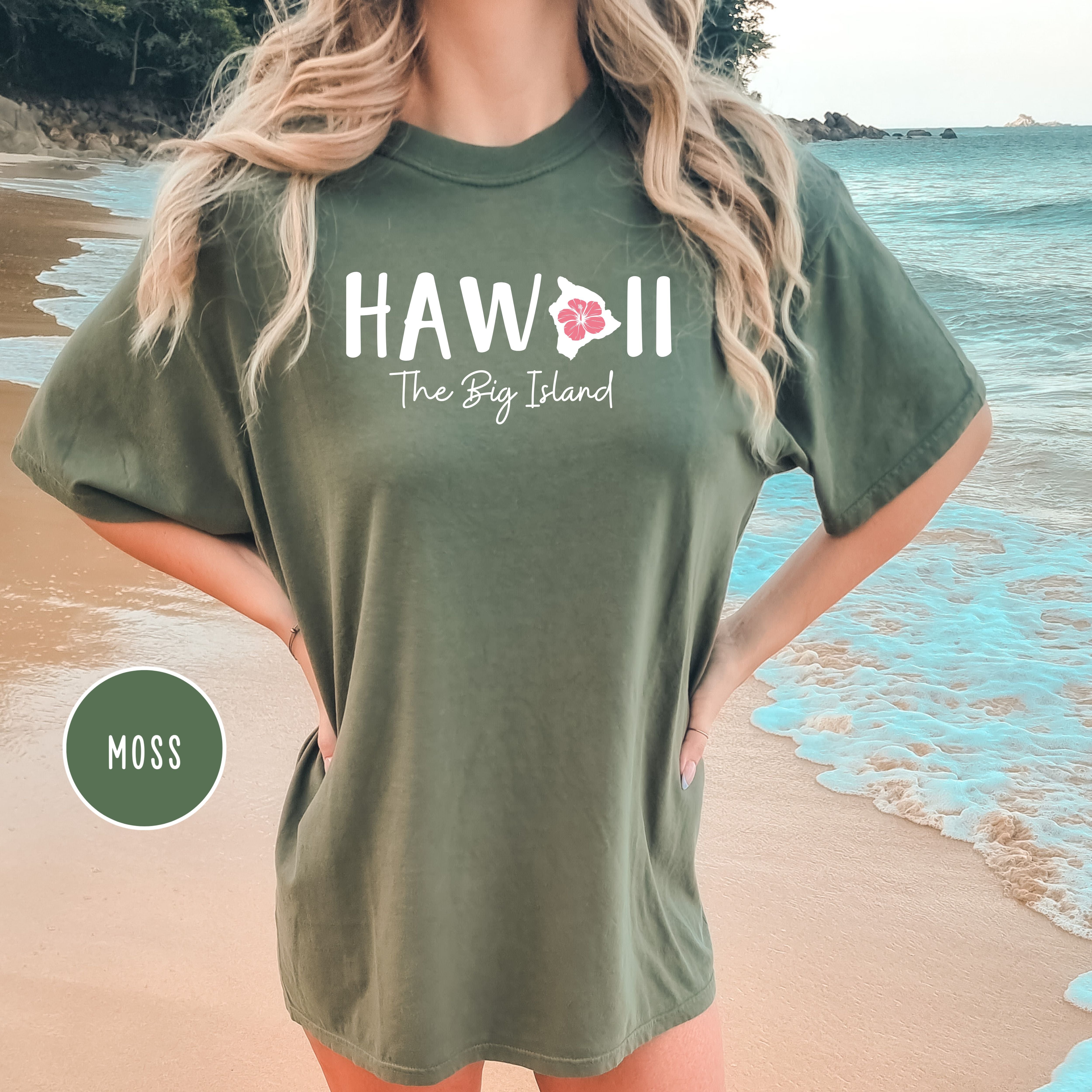 Hawaii The Big Island Comfort Colors Tee Shirt