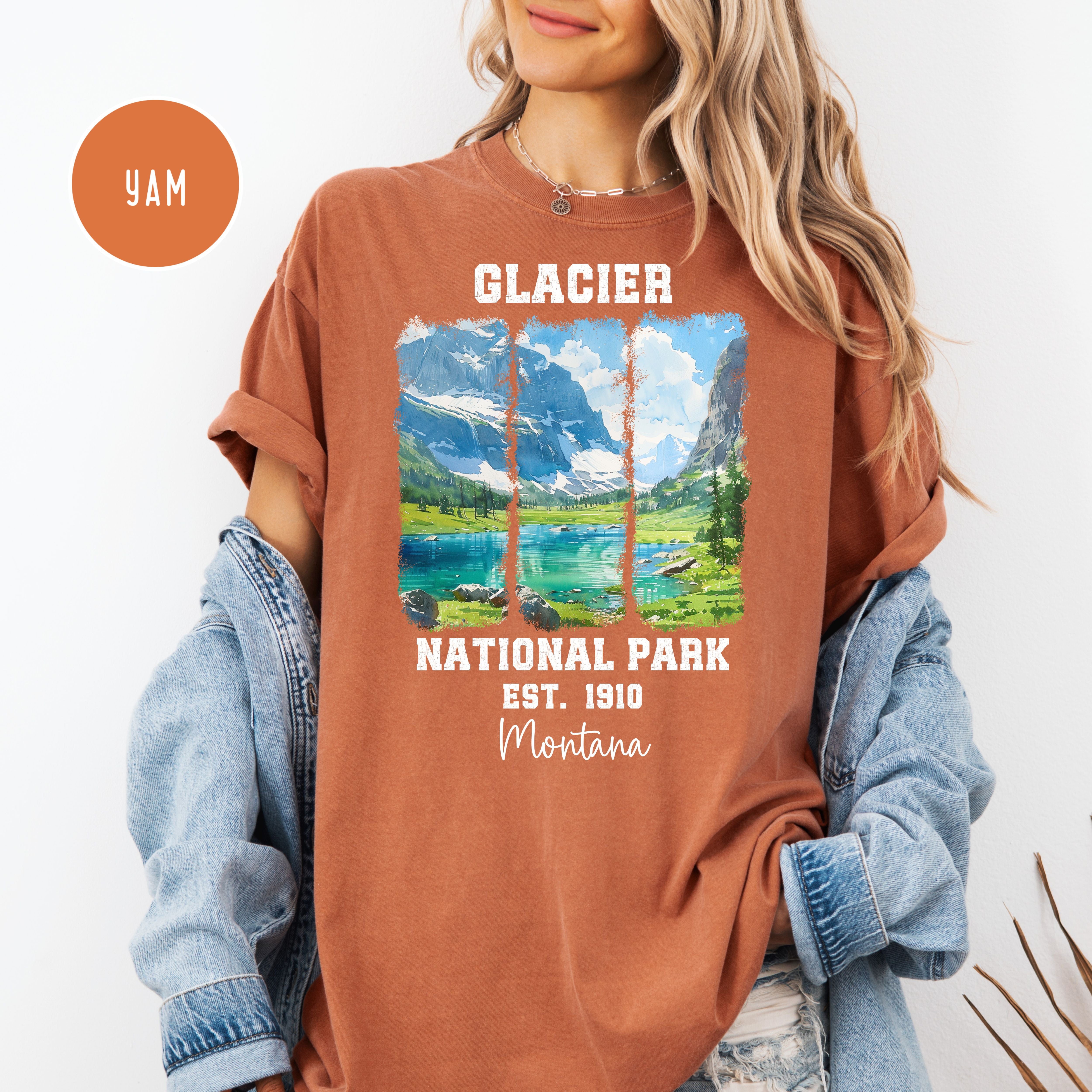 Glacier National Park Montana Comfort Colors Tee