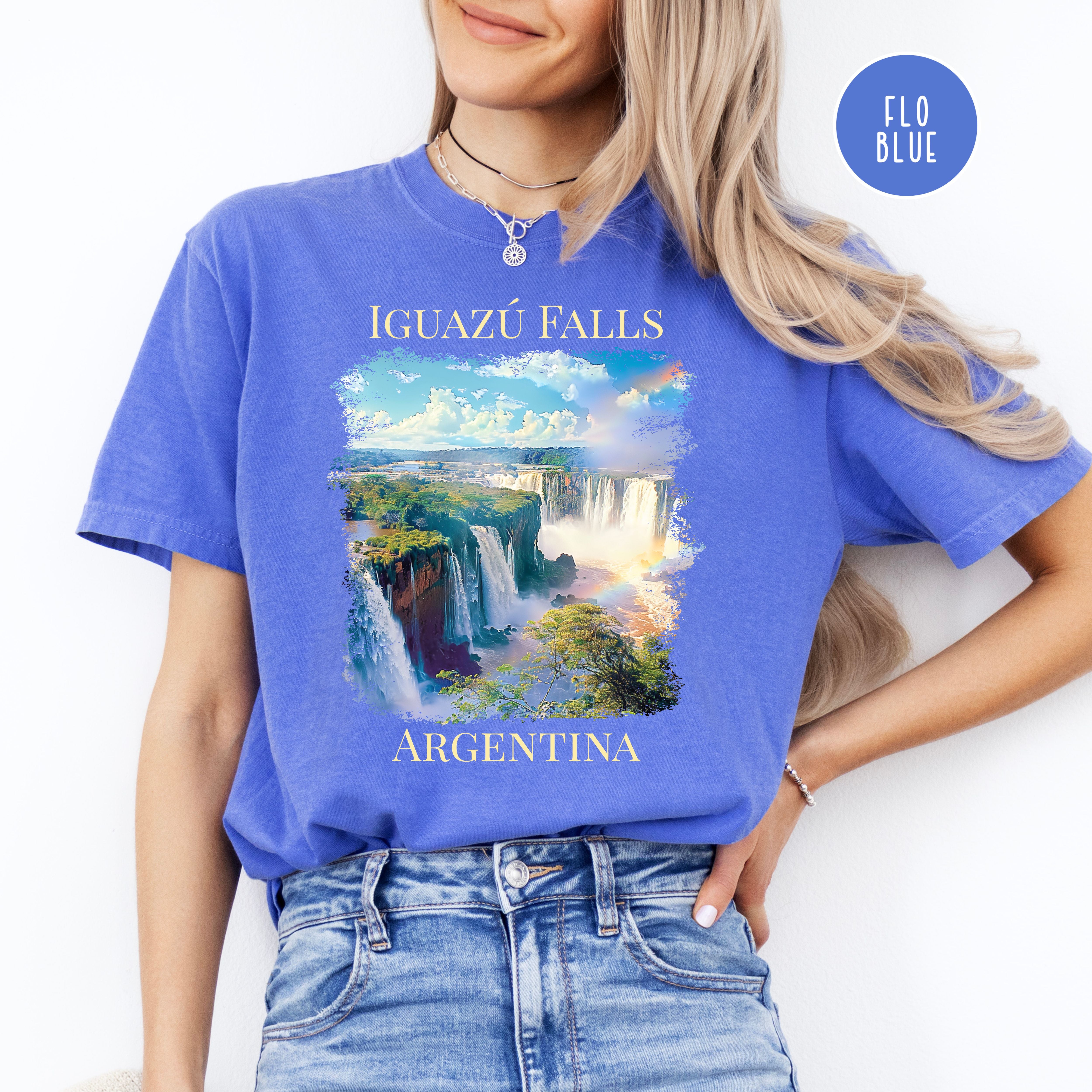 Iguazú Falls Argentina Comfort Colors Unisex Vacation Gift Shirt