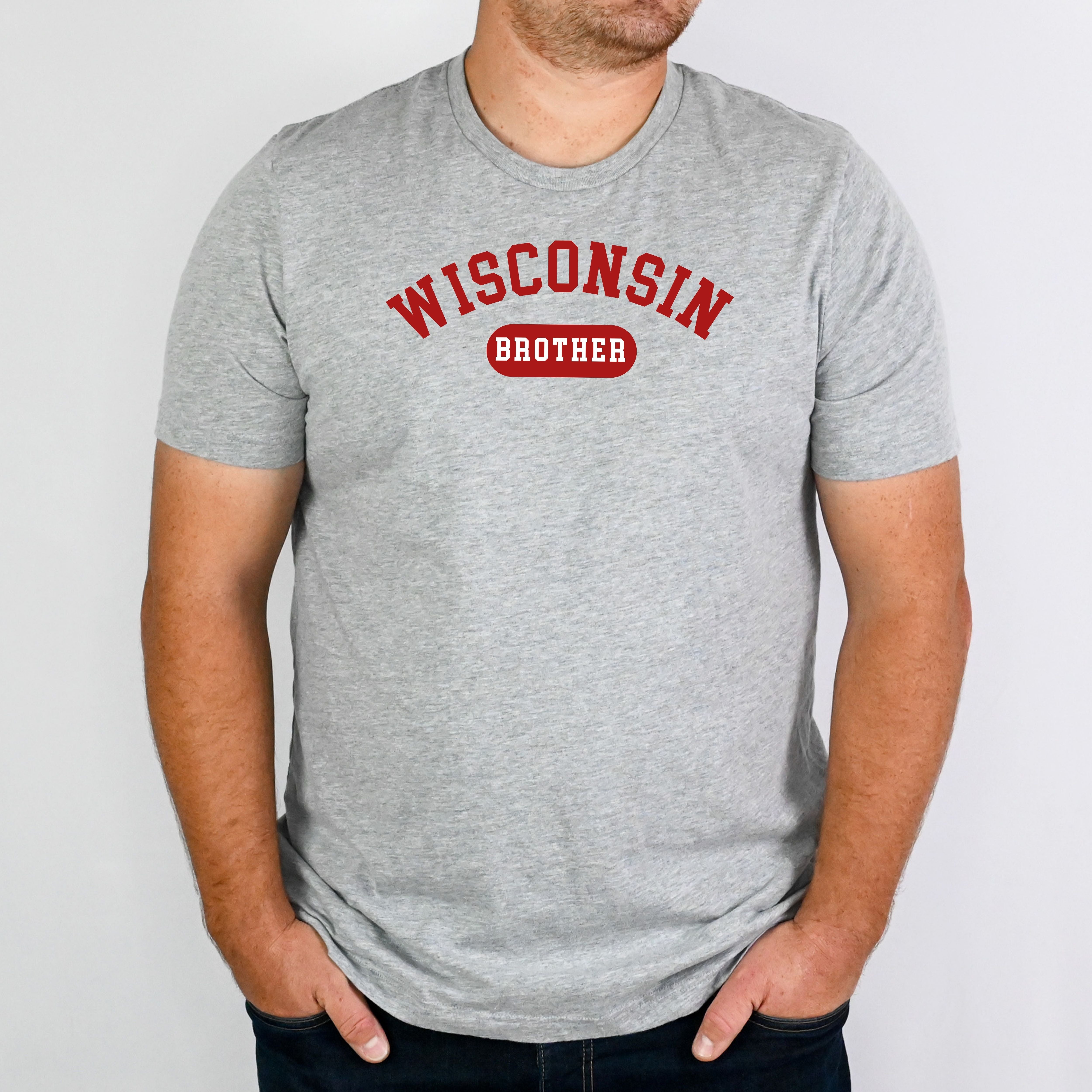 Wisconsin Custom Design Family Shirts in Grey