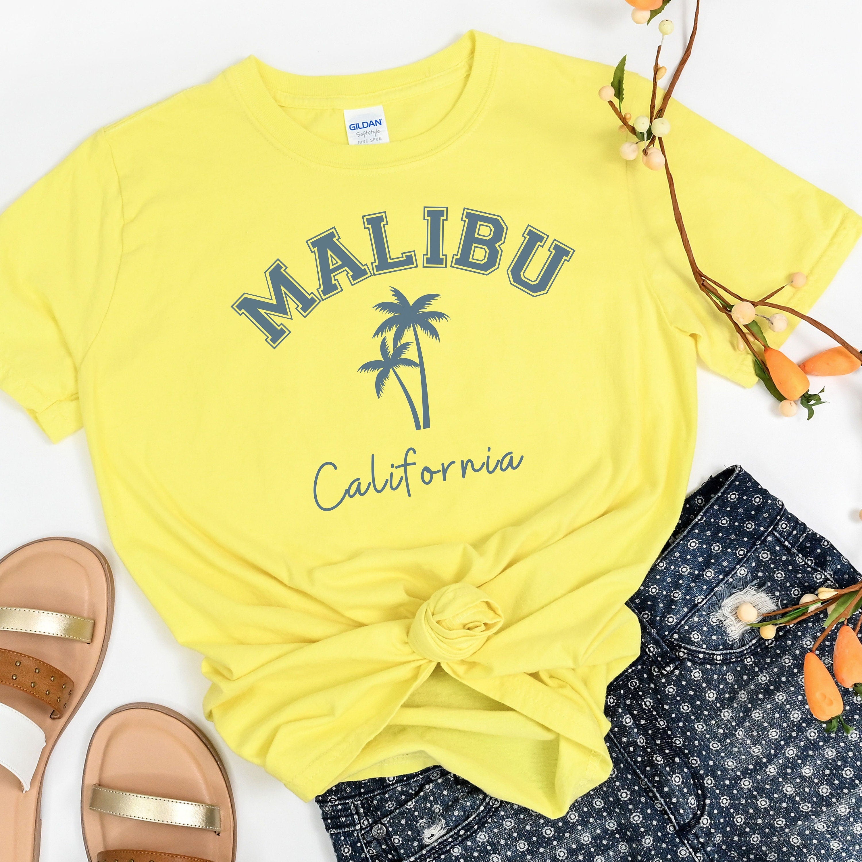 Malibu Beach California Soft-Style Tee