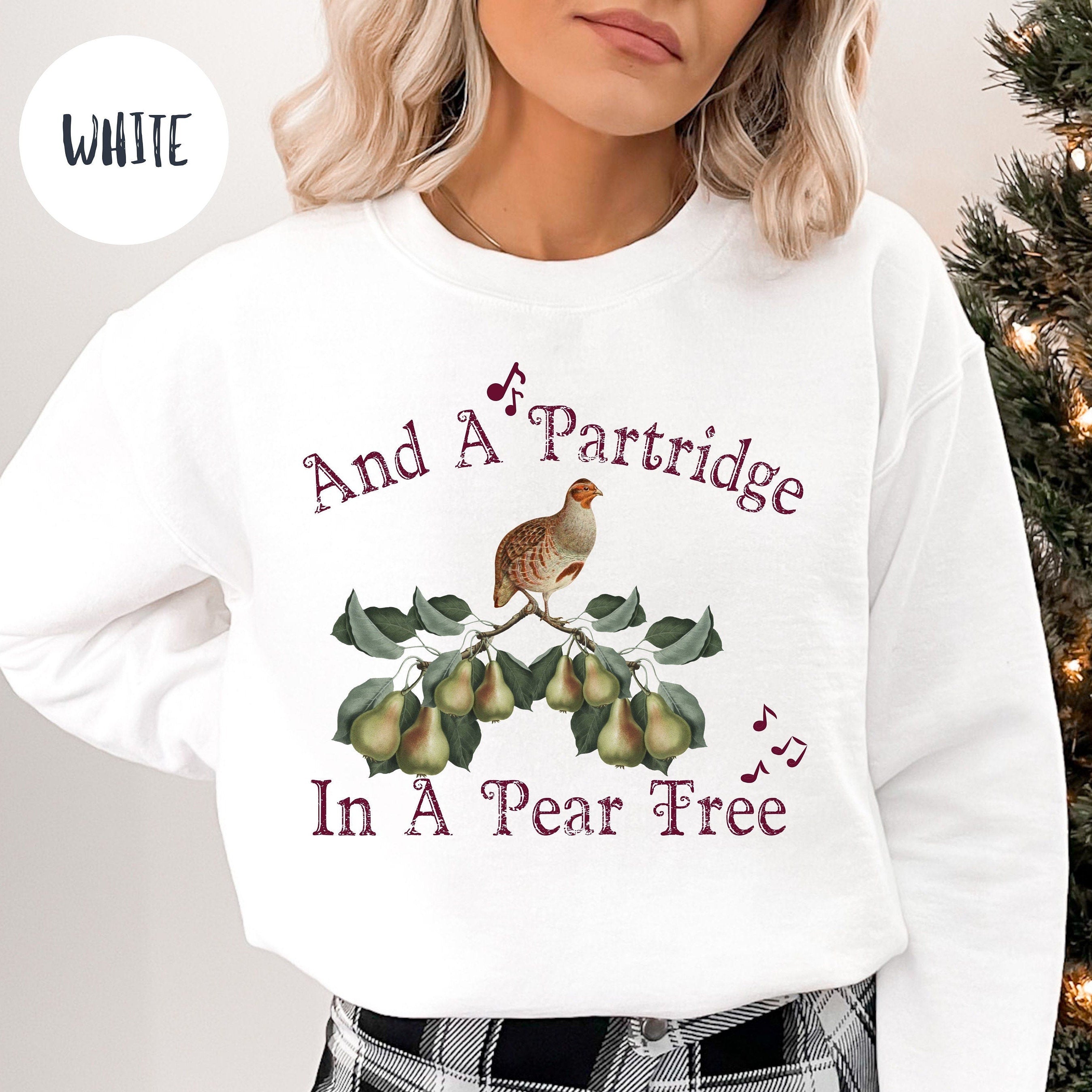 A Partridge In A Pear Tree Christmas Carol Sweatshirt