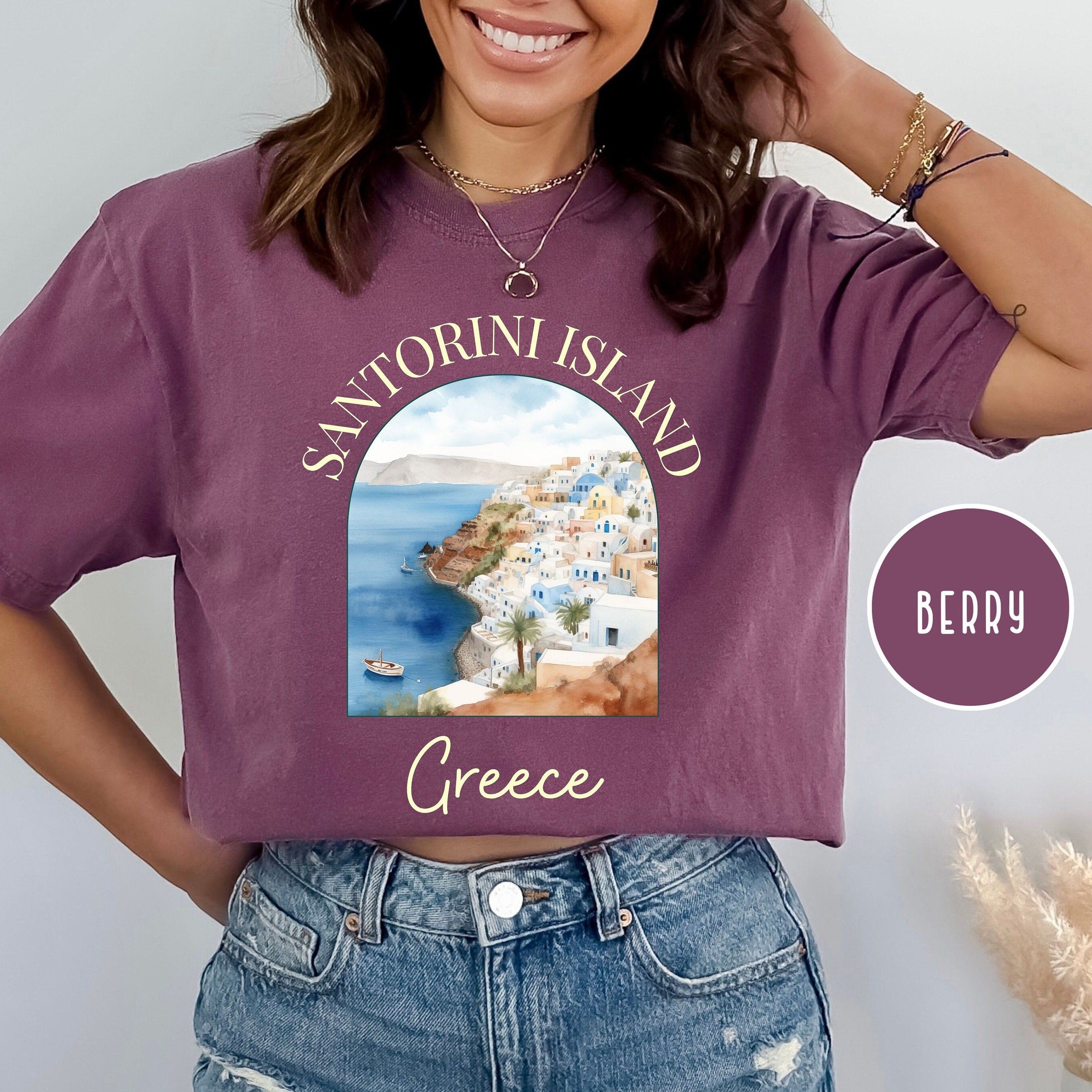 Santorini Island Greece Comfort Colors® Tee