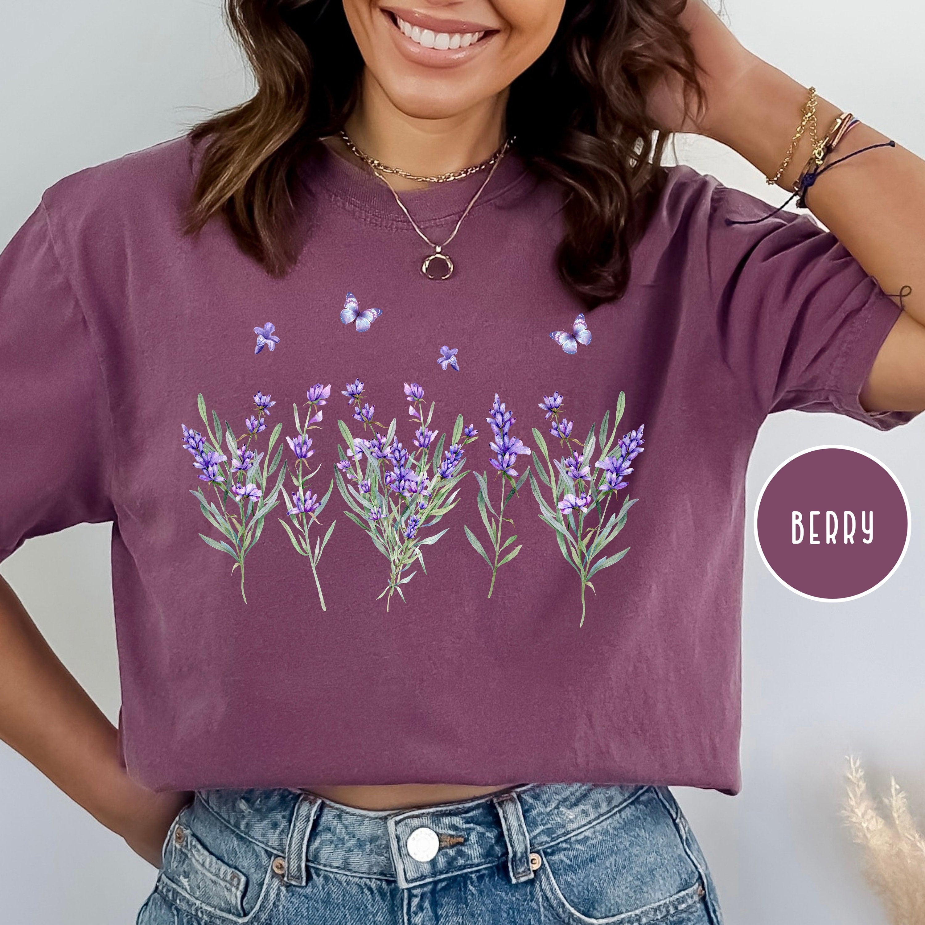 Lavender Wildflowers Comfort Colors® Tee