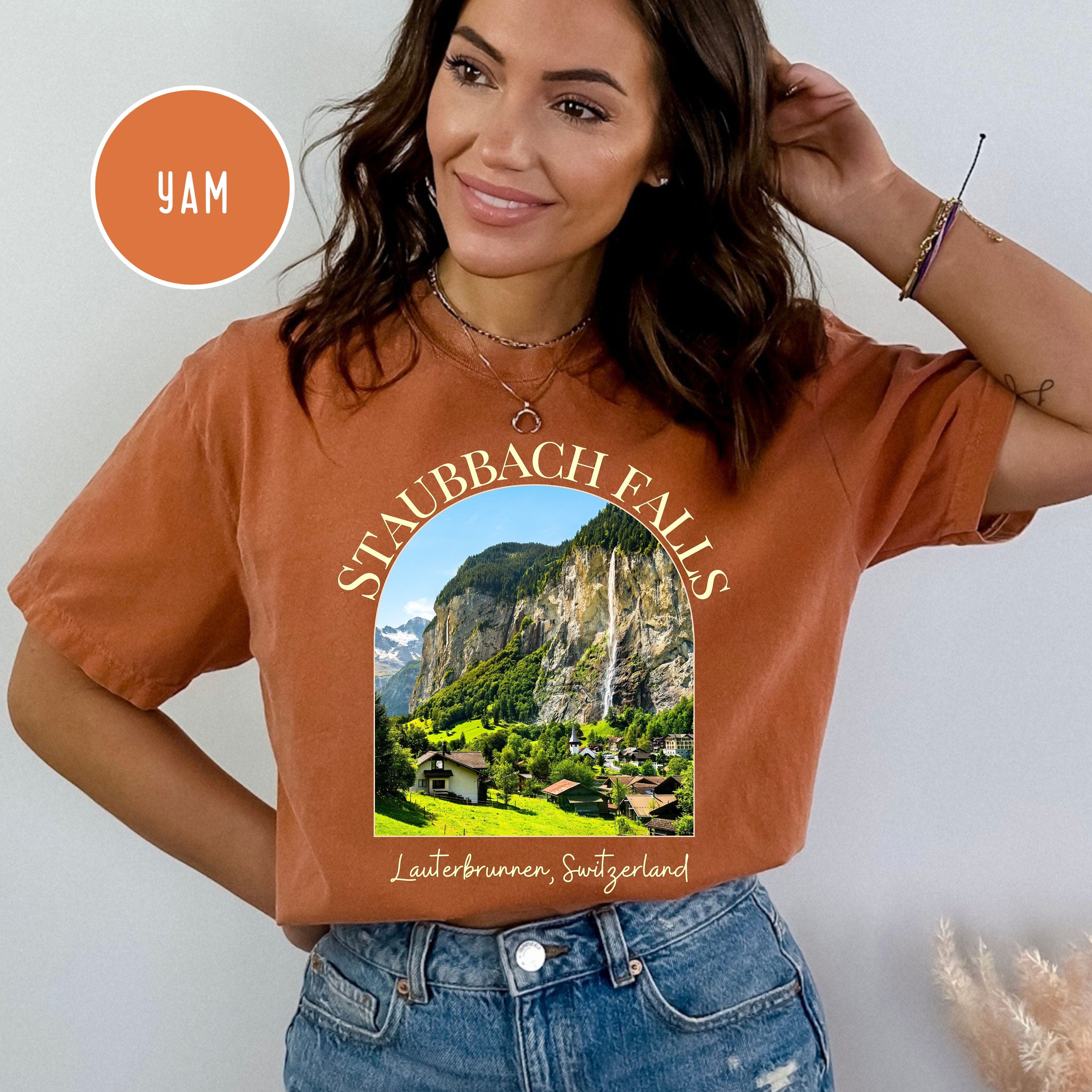 Staubbach Falls Switzerland Comfort Colors® Tee