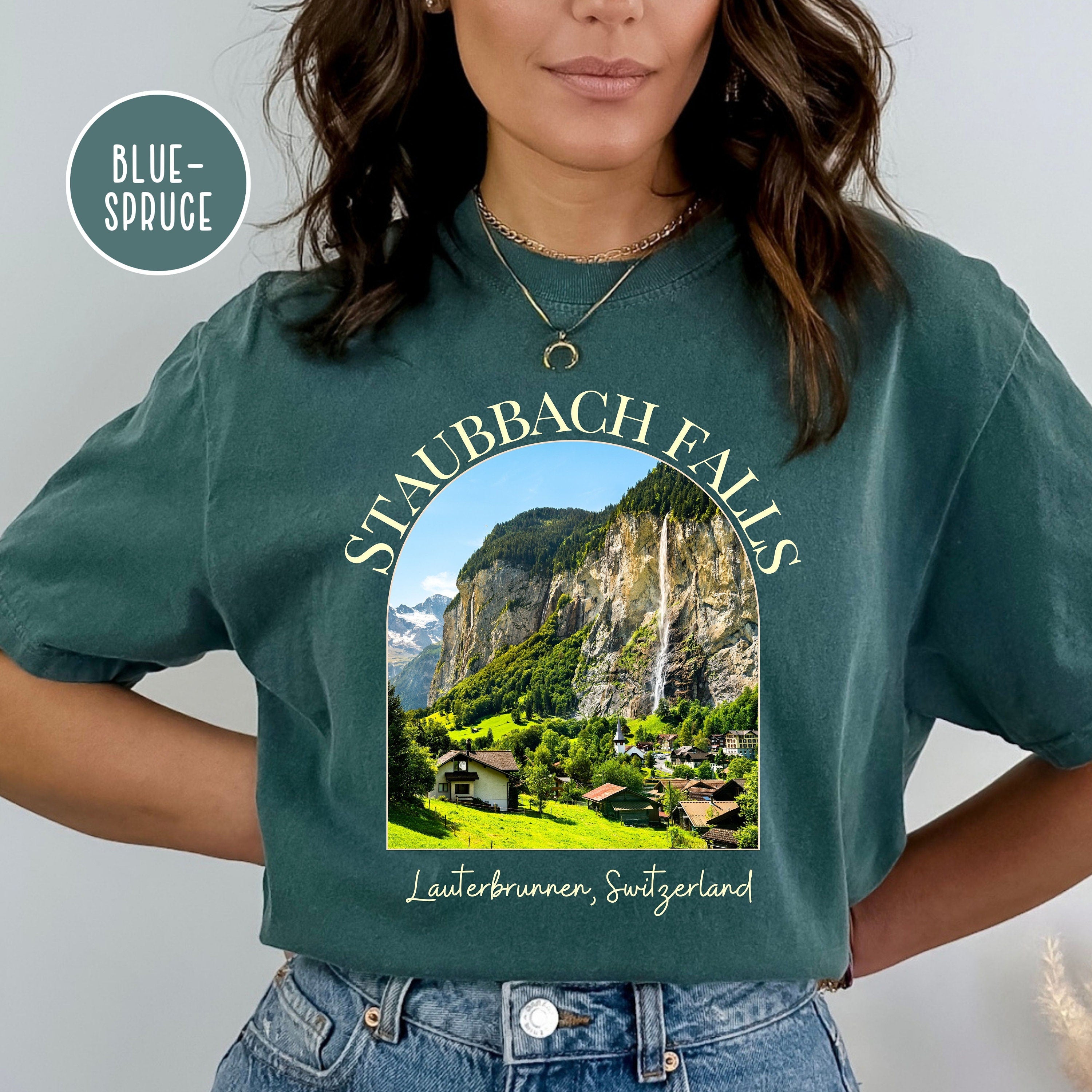 Staubbach Falls Switzerland Comfort Colors® Tee