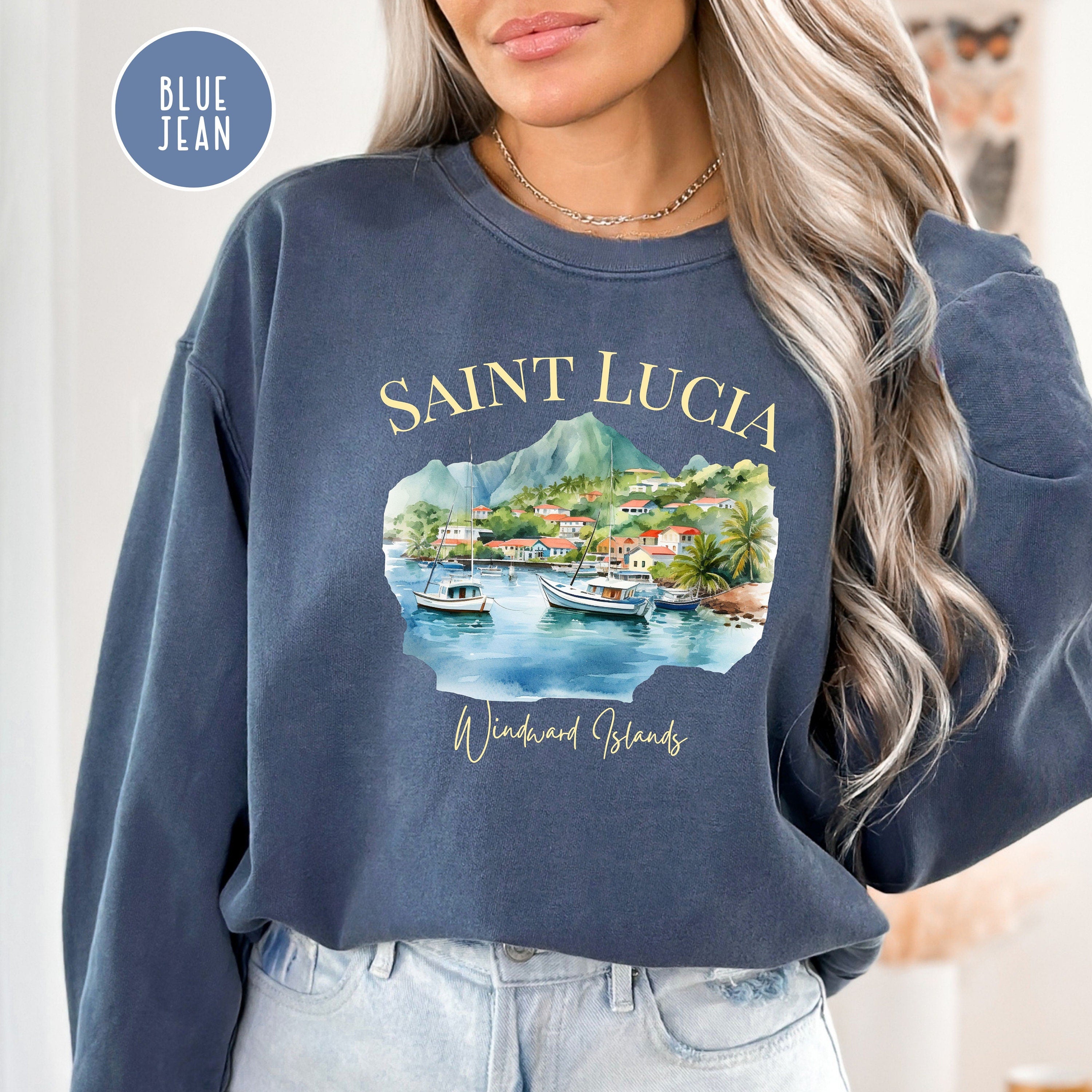 Saint Lucia Windward Island Comfort Colors® Sweatshirt