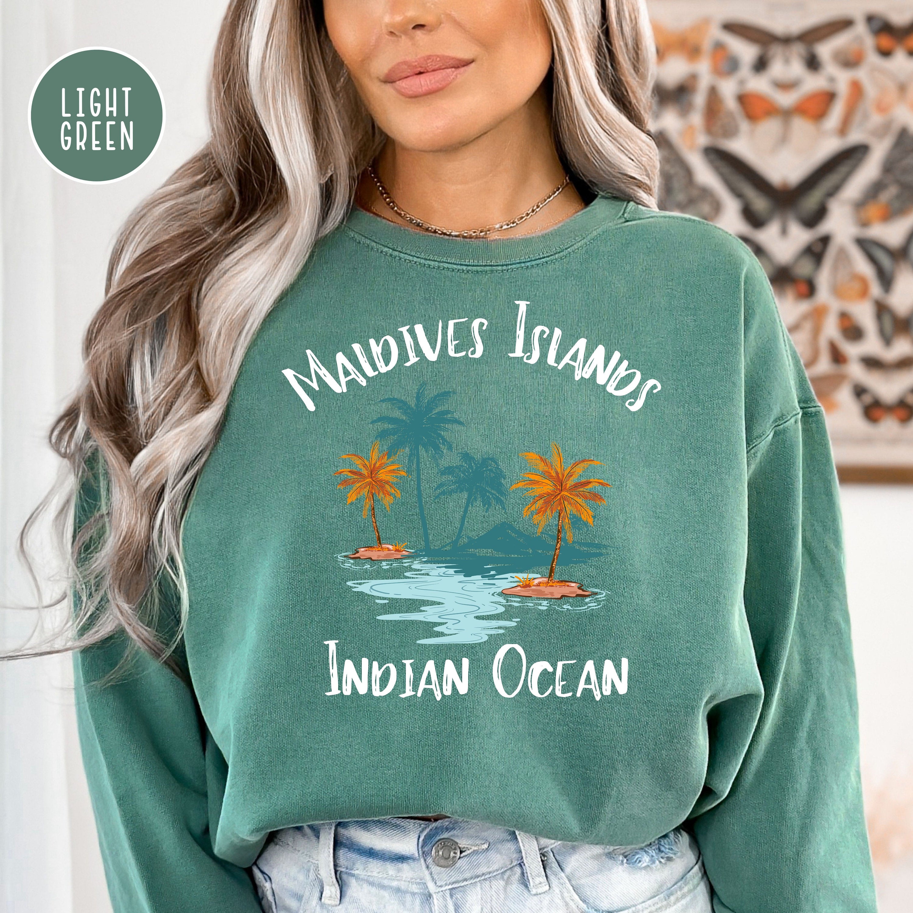 Maldives Indian Ocean Vacation Comfort Colors® Sweatshirt