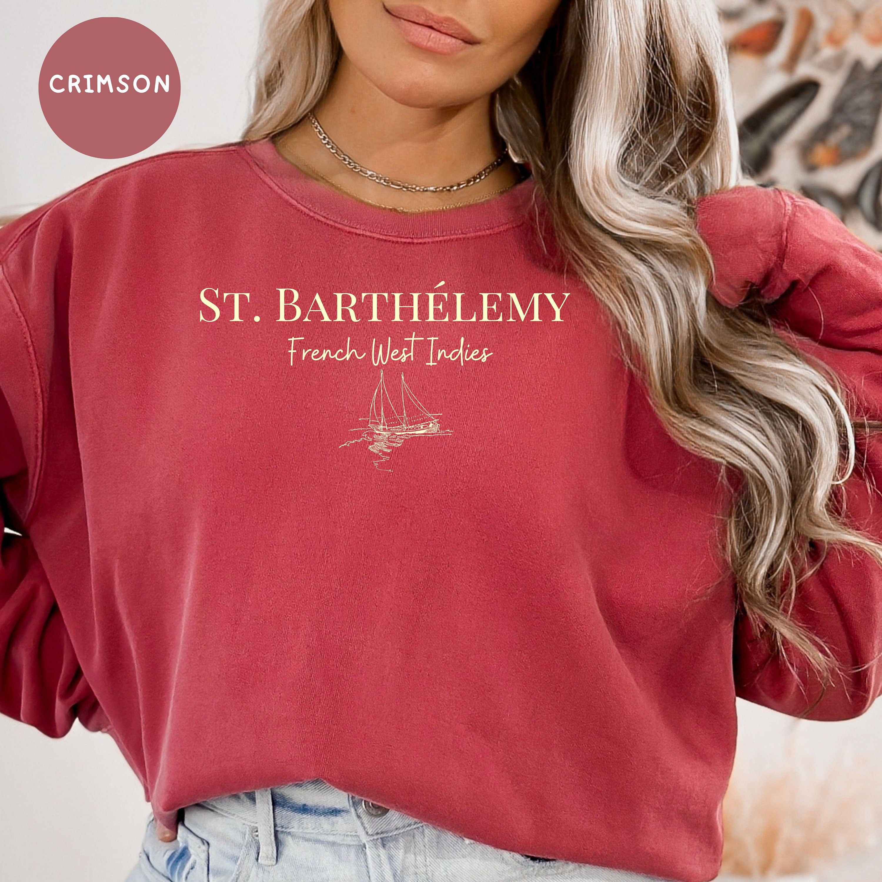 St Barts Comfort Colors® Sweatshirt