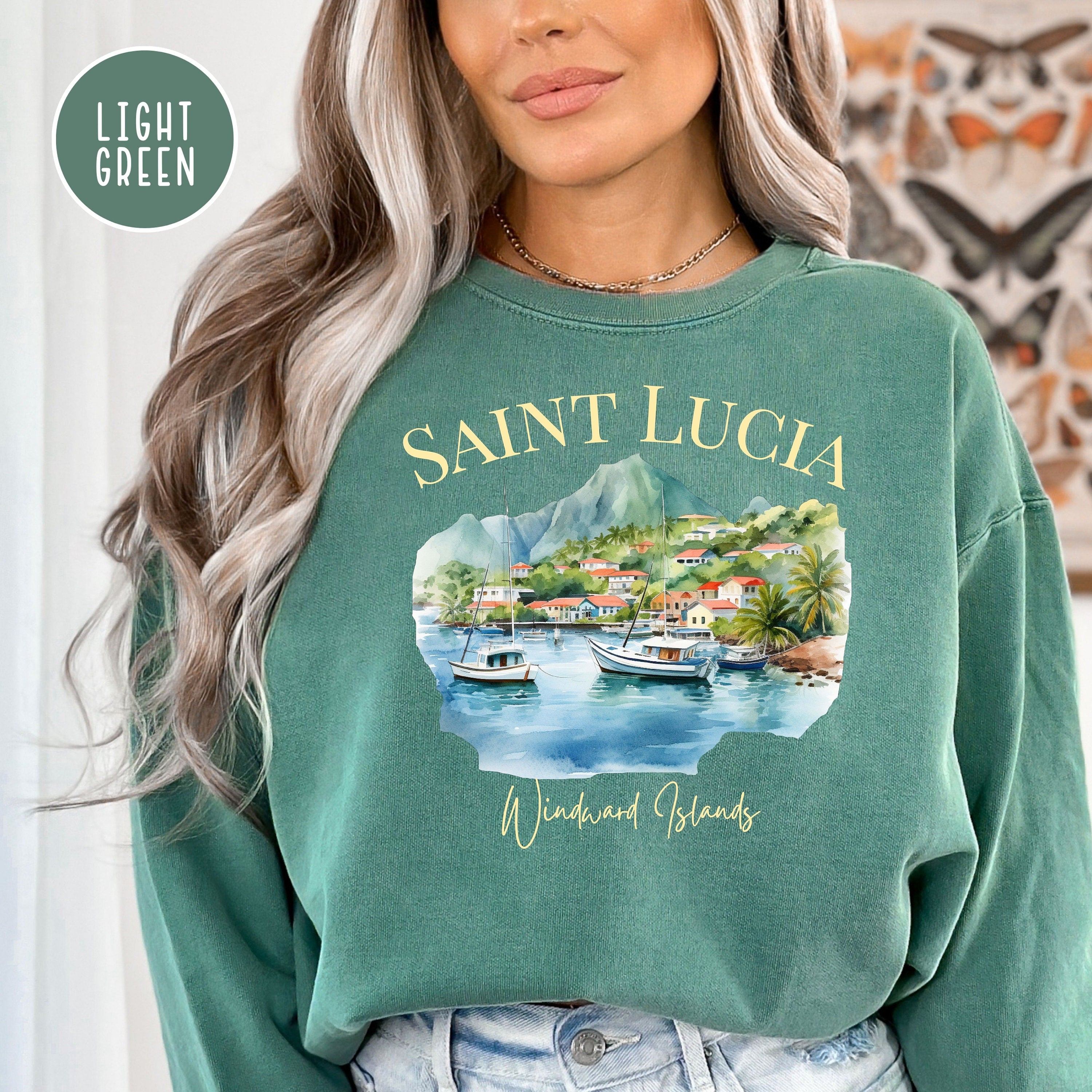 Saint Lucia Windward Island Comfort Colors® Sweatshirt