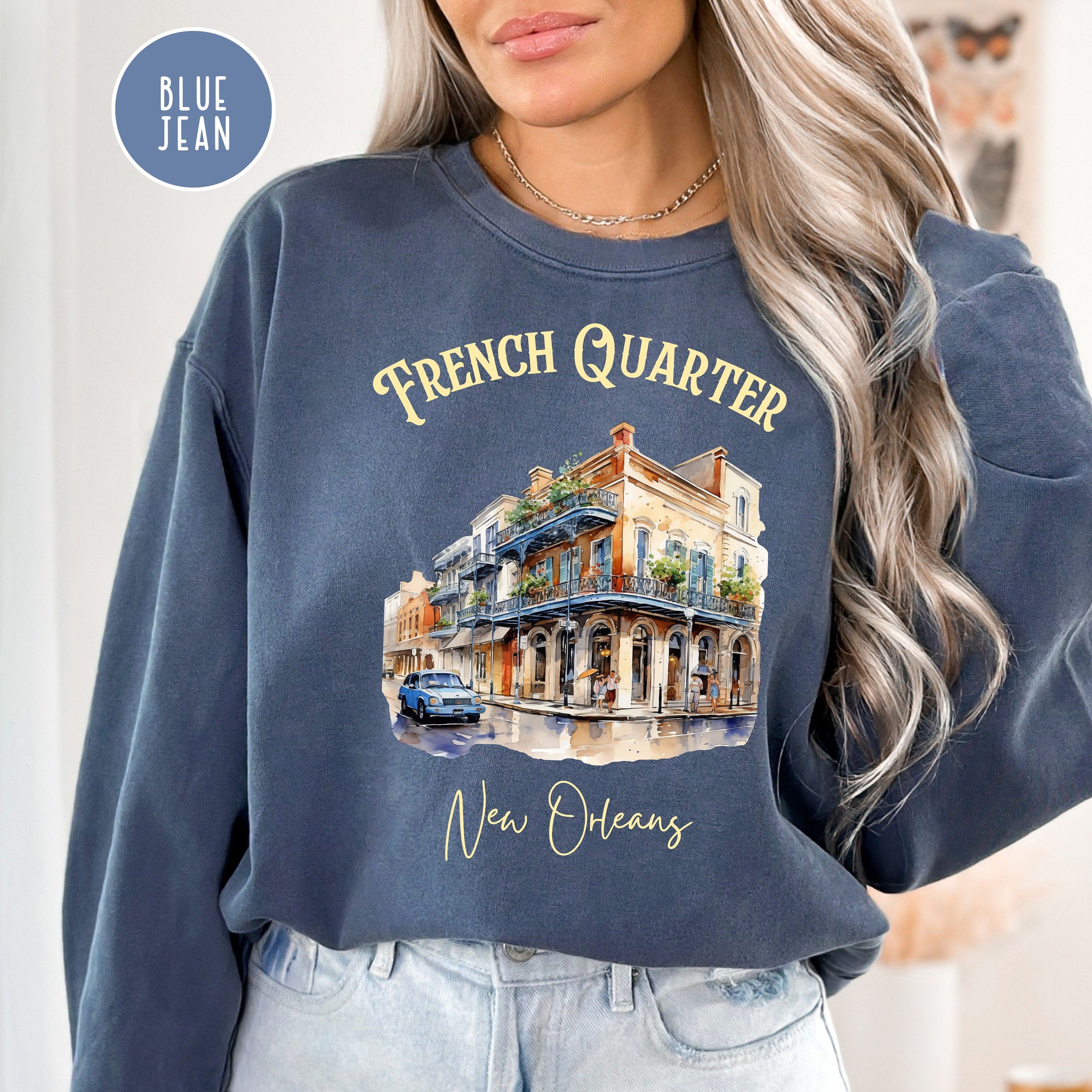 French Quarter New Orleans Comfort Colors® Sweatshirt