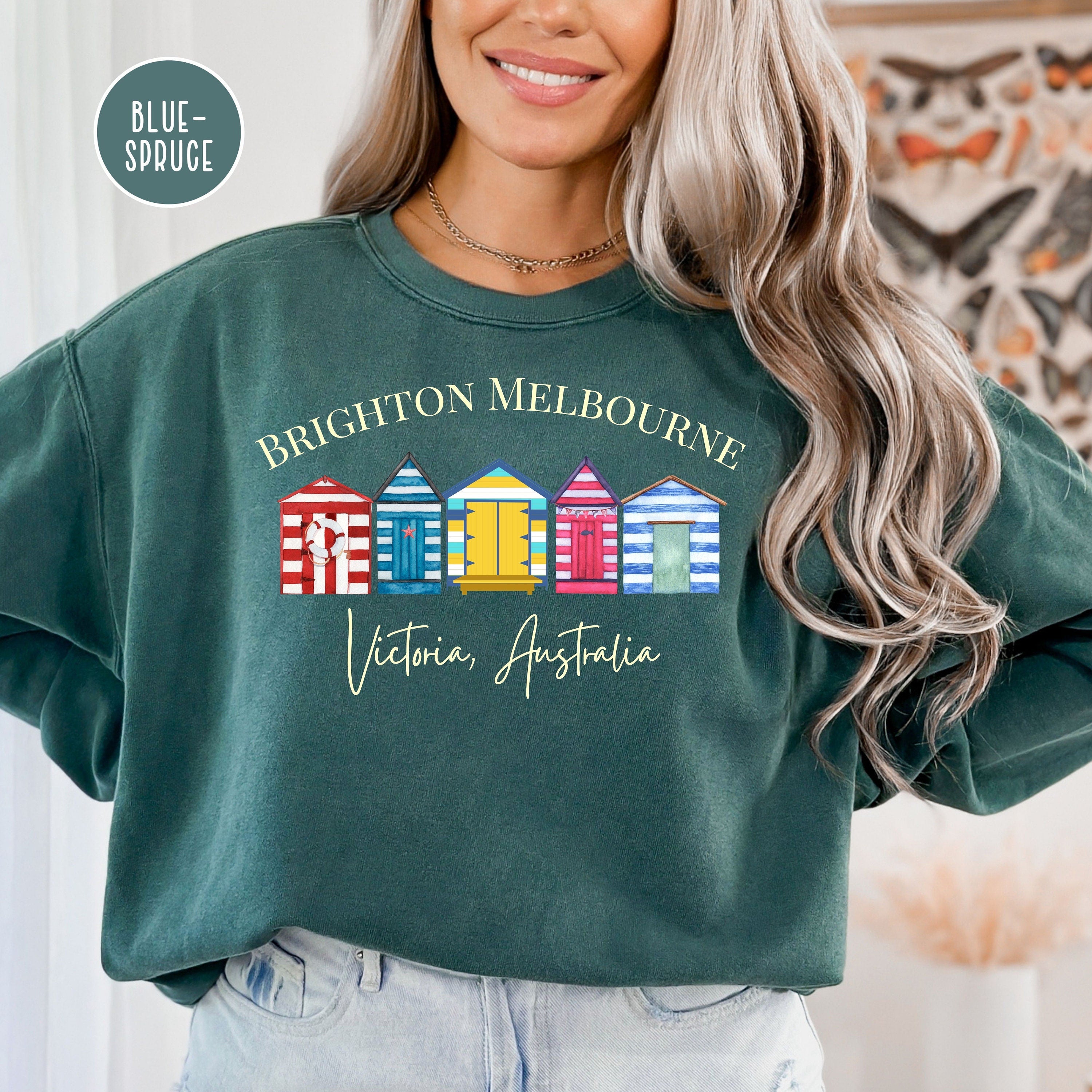 Brighton Melbourne Australia Comfort Colors Sweatshirt