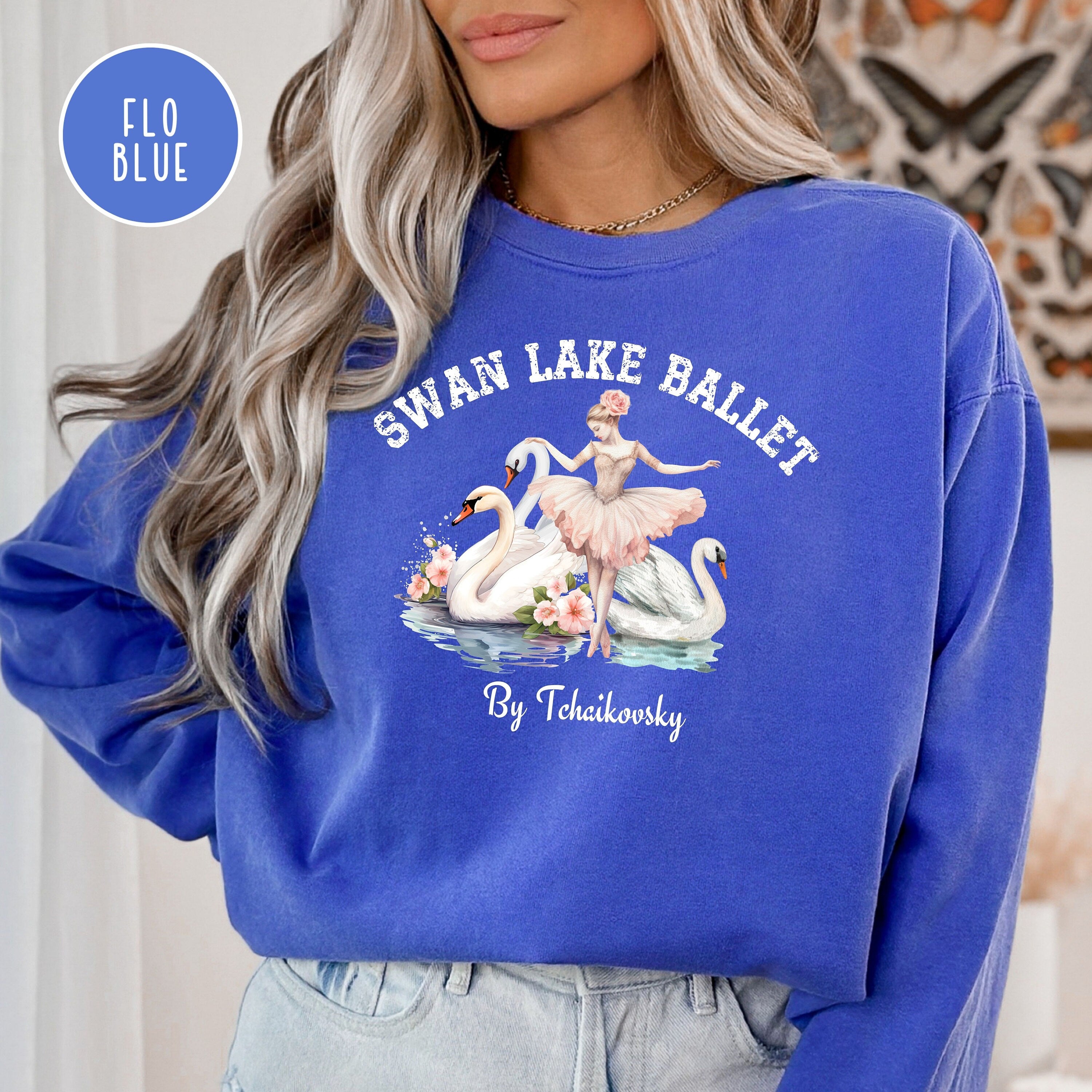 Swan Lake Ballet Comfort Colors Sweatshirt
