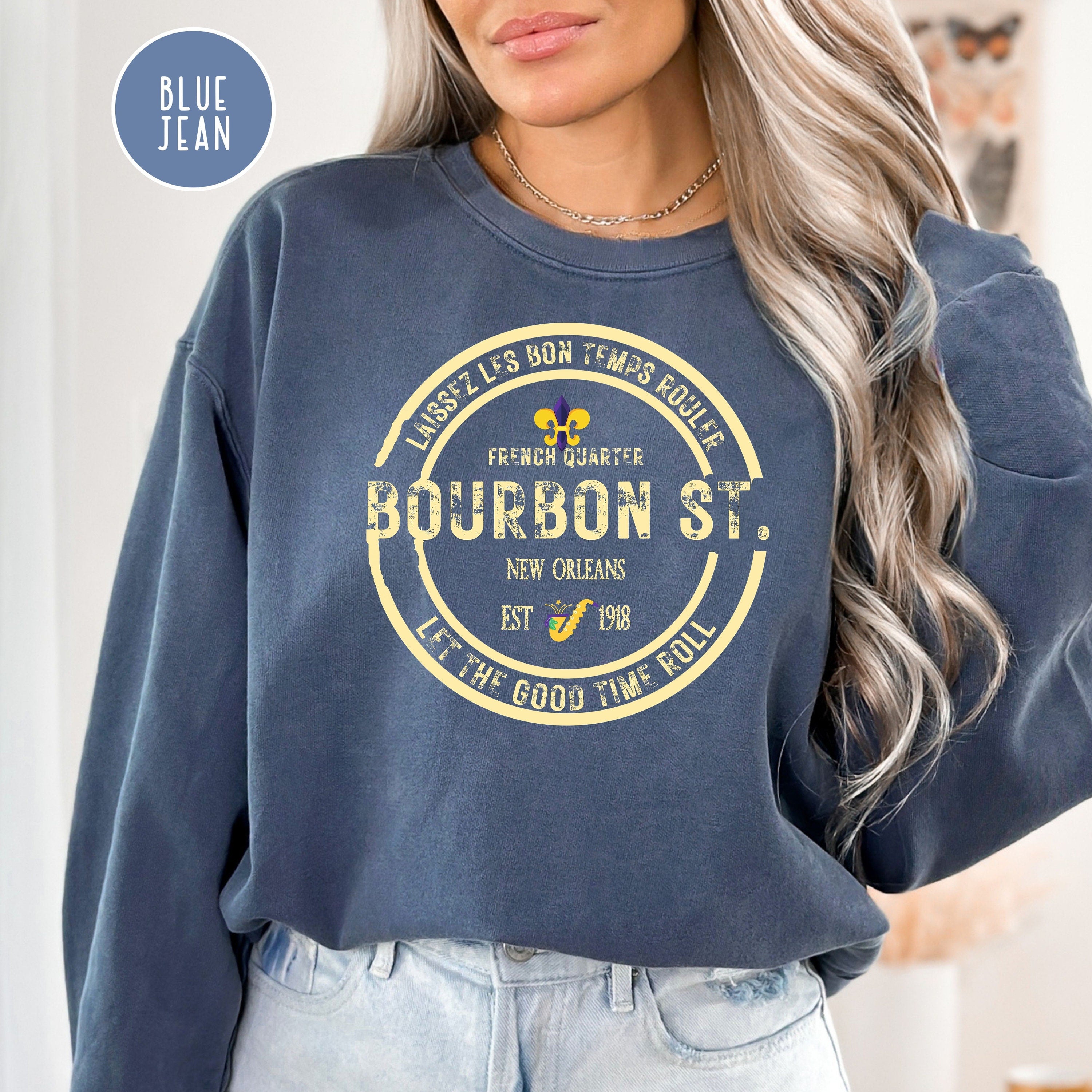 Bourbon Street New Orleans Comfort Colors® Sweatshirt