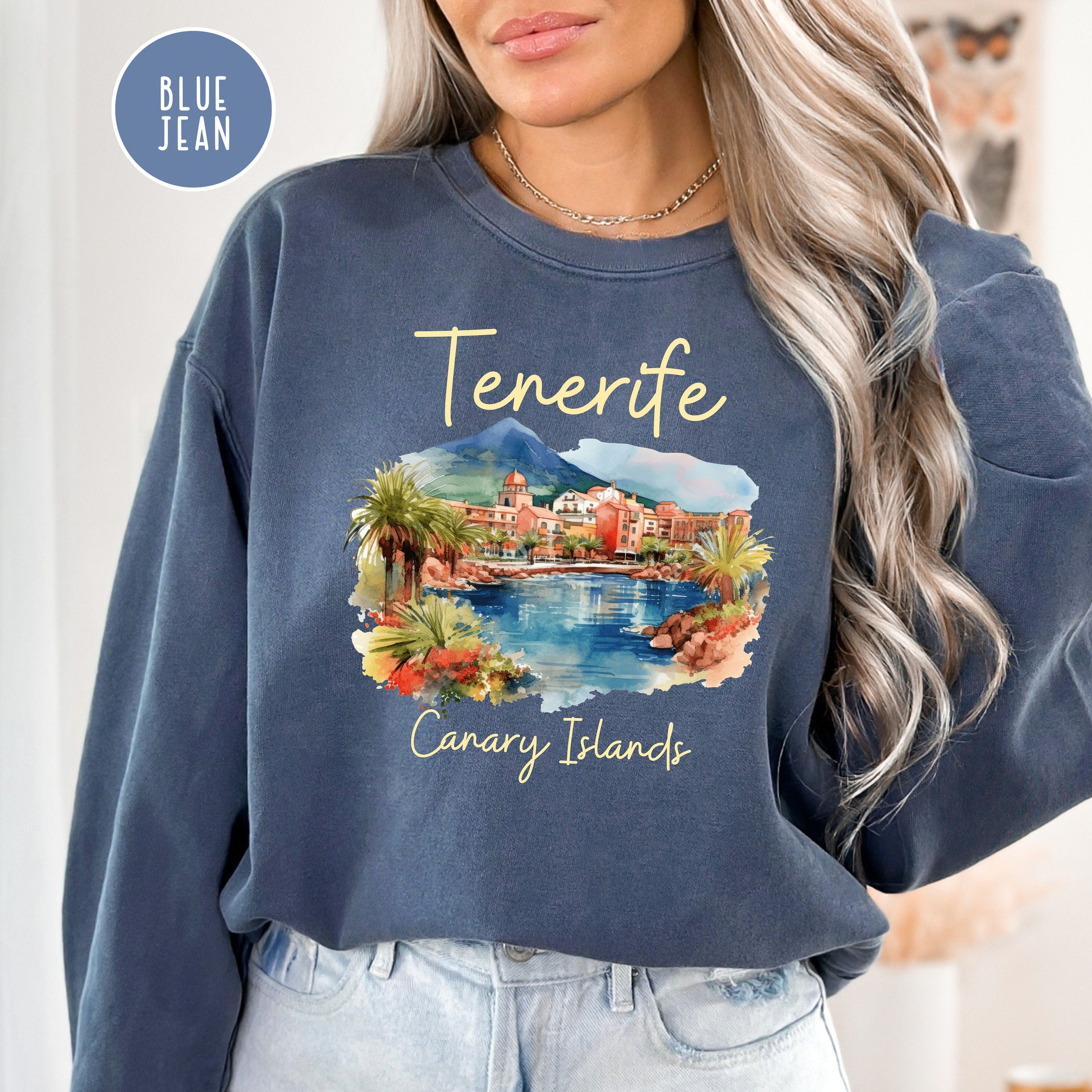 Tenerife Canary Islands Comfort Colors Sweatshirt