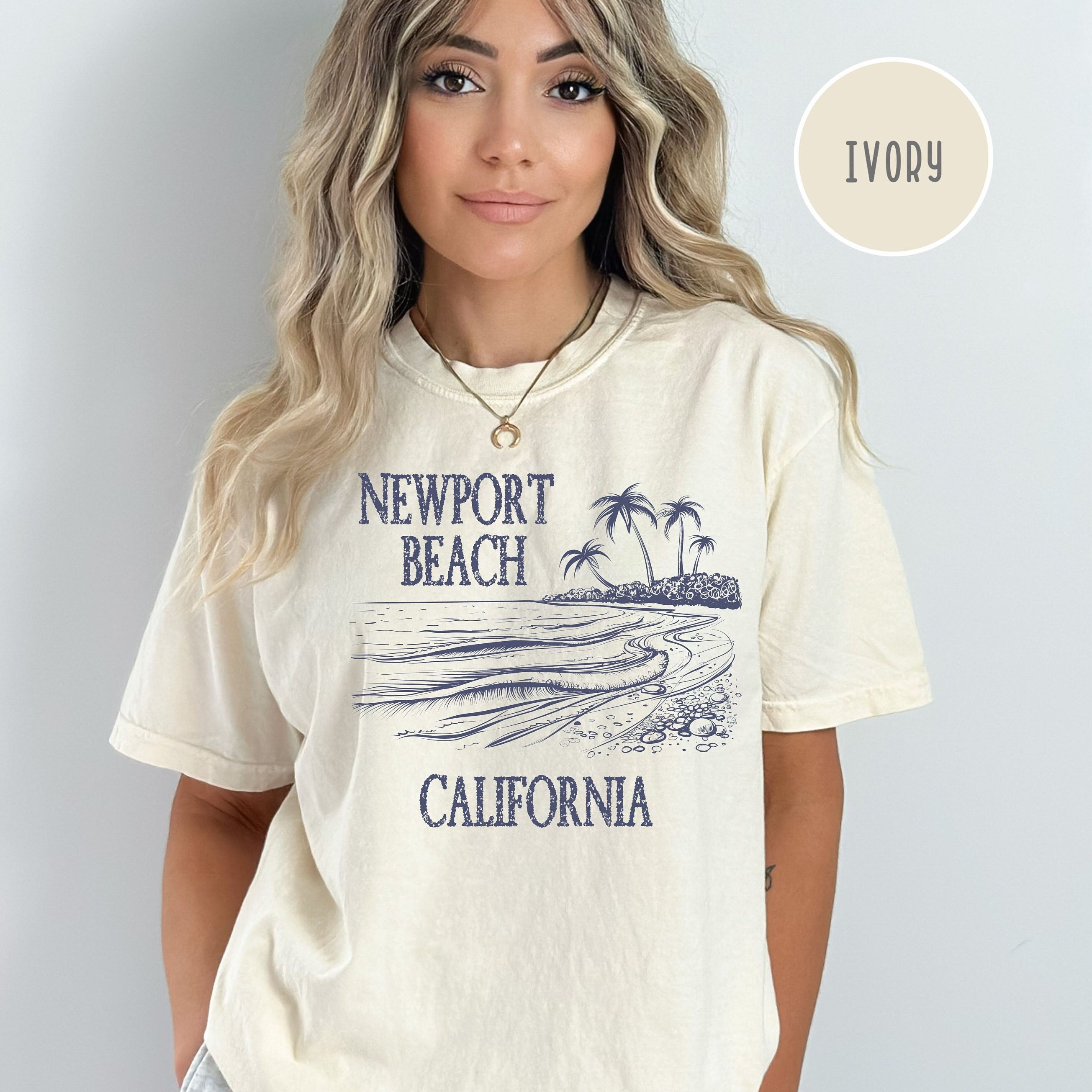 Newport Beach California Grunge Comfort Colors® Tee