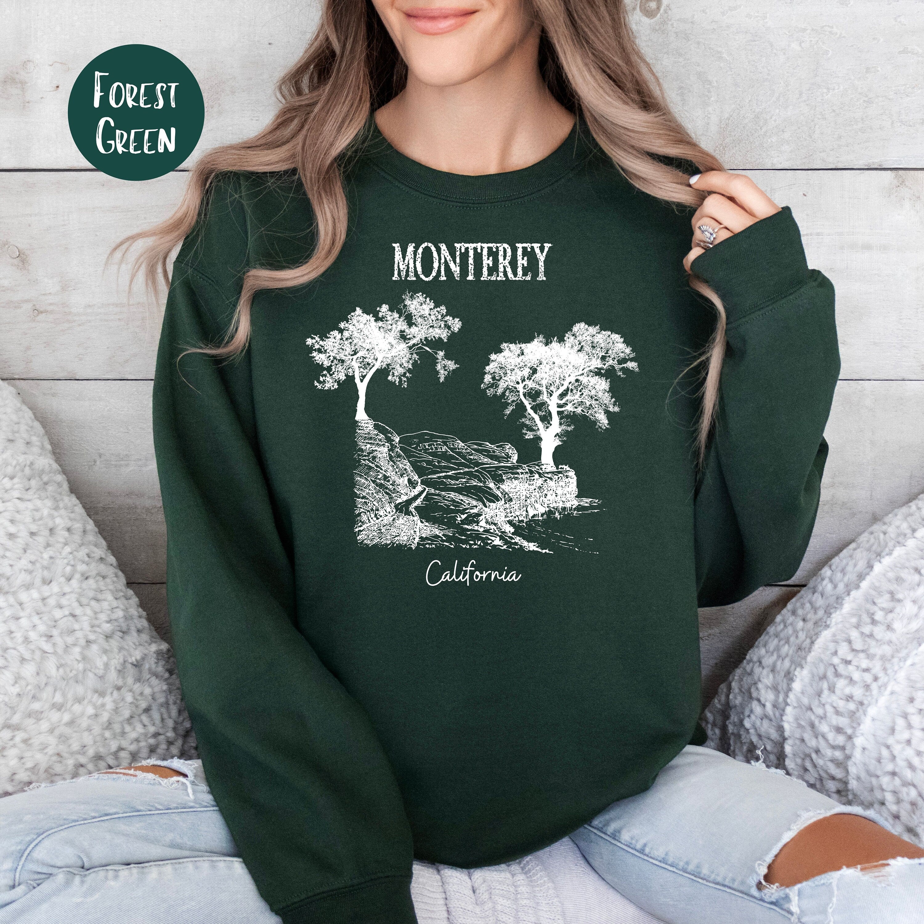 Monterey California Grunge Style Sweatshirt