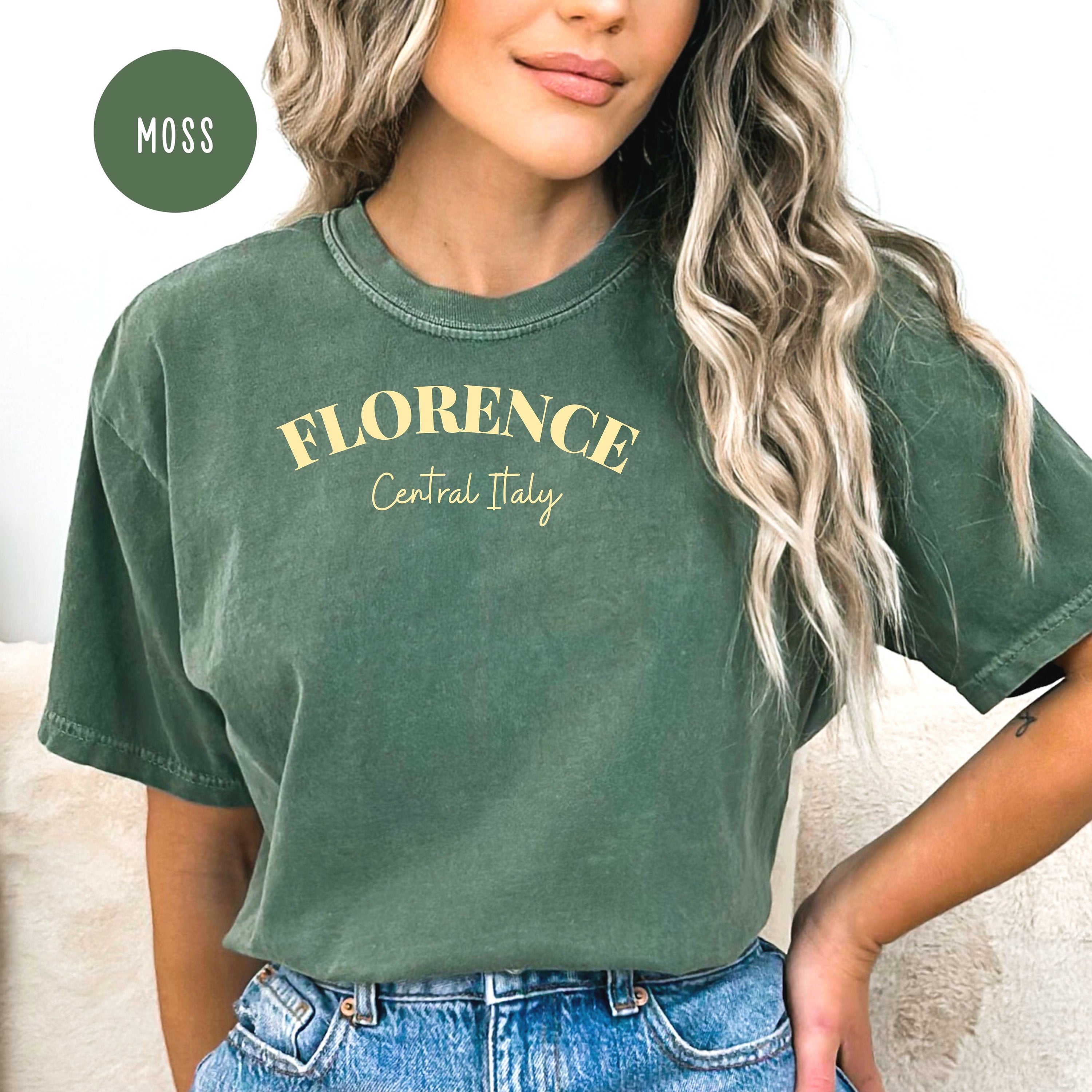 Florence Italy Minimalist Elegant Comfort Colors® Tee
