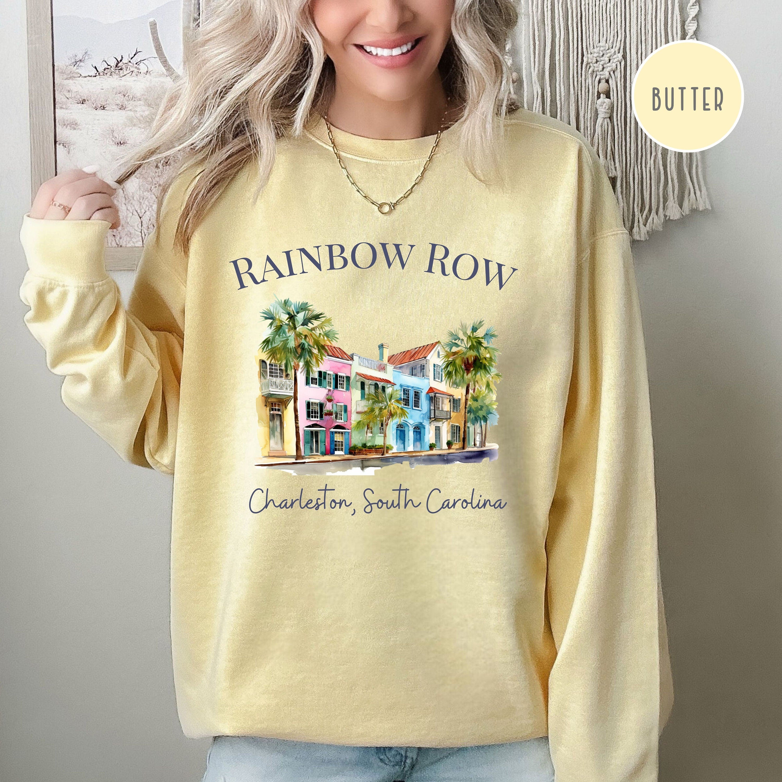 Rainbow Row Charleston South Carolina Comfort Colors Sweatshirt