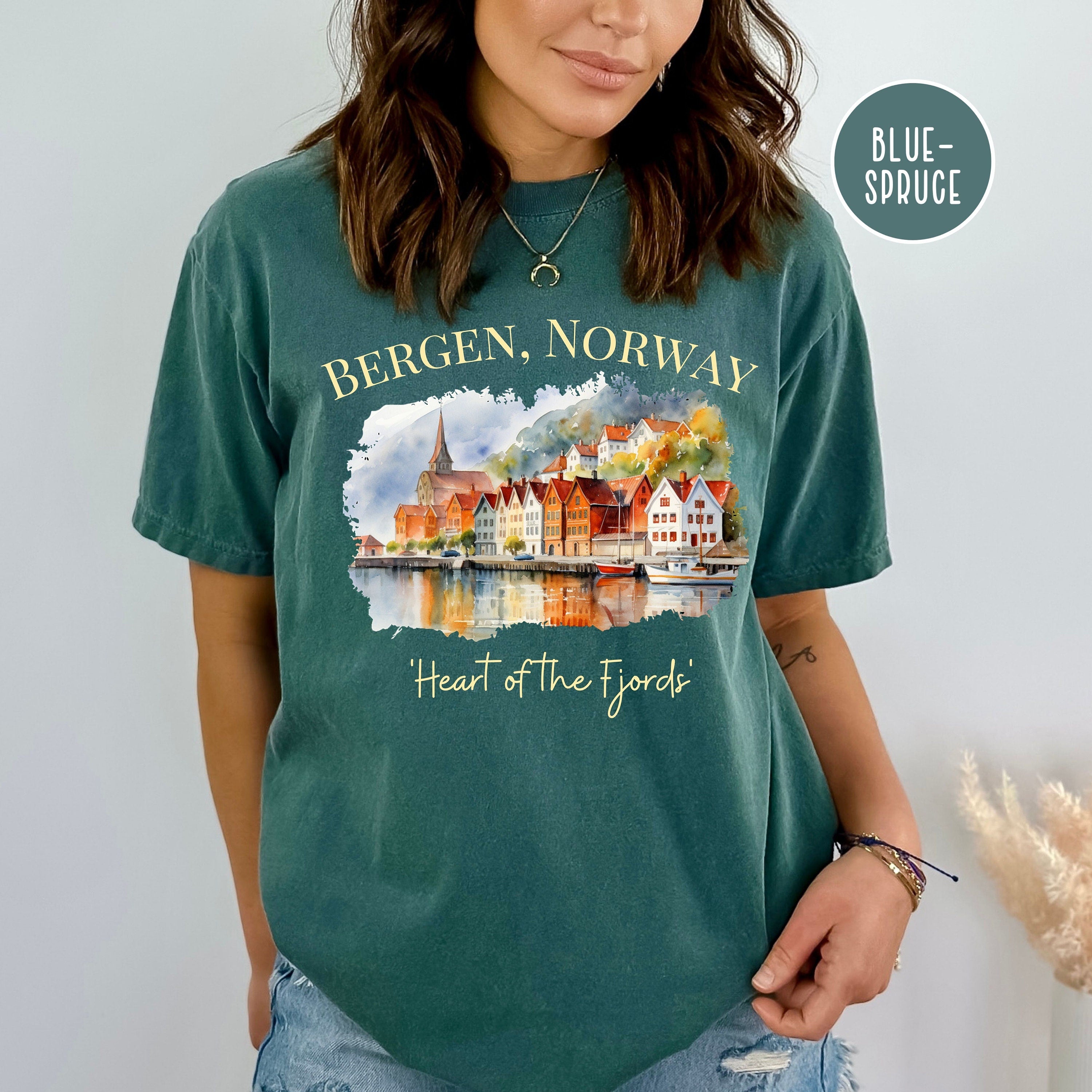Bergen Norway Fjords of Norway, Comfort Colors® T-Shirt
