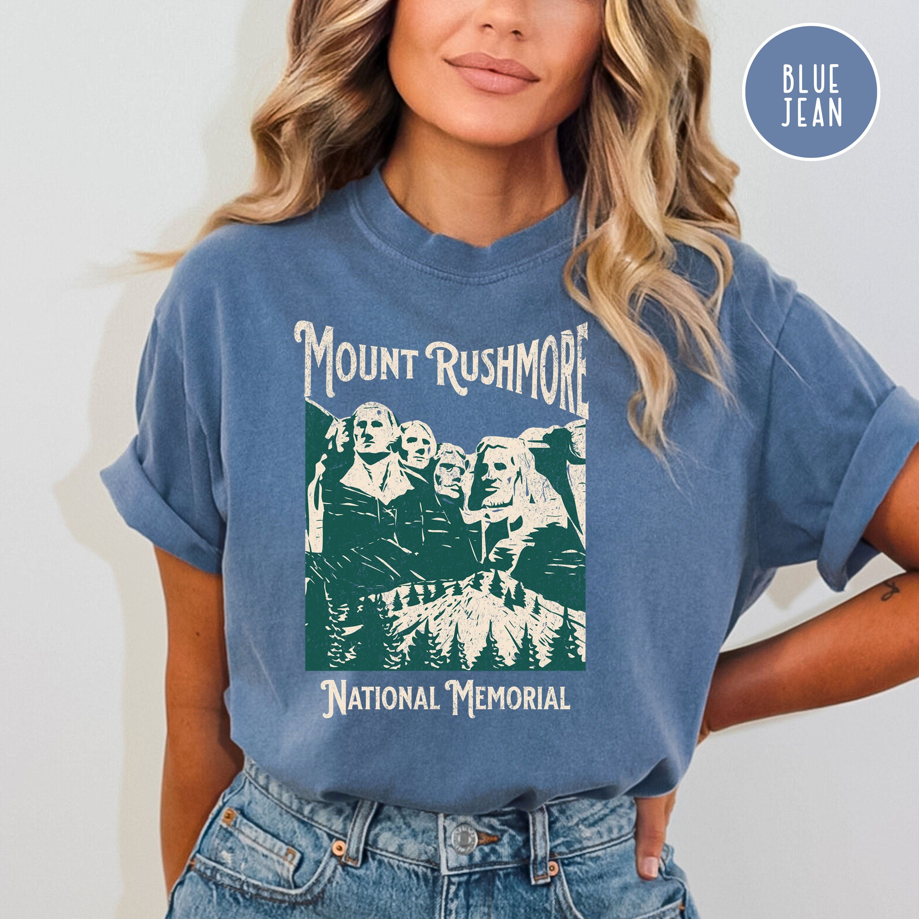 Mount Rushmore Grunge Style Comfort Colors® Tee