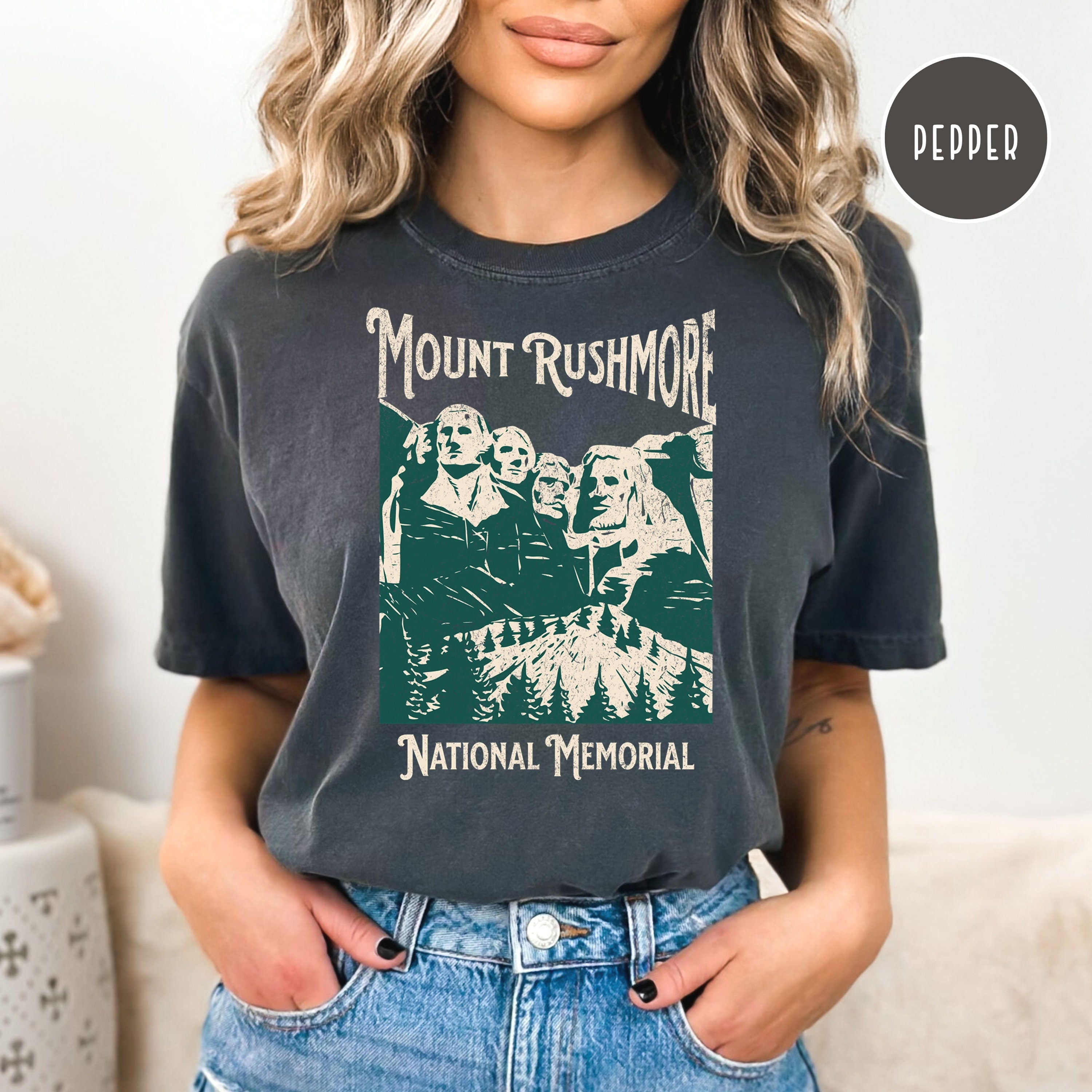 Mount Rushmore Grunge Style Comfort Colors® Tee