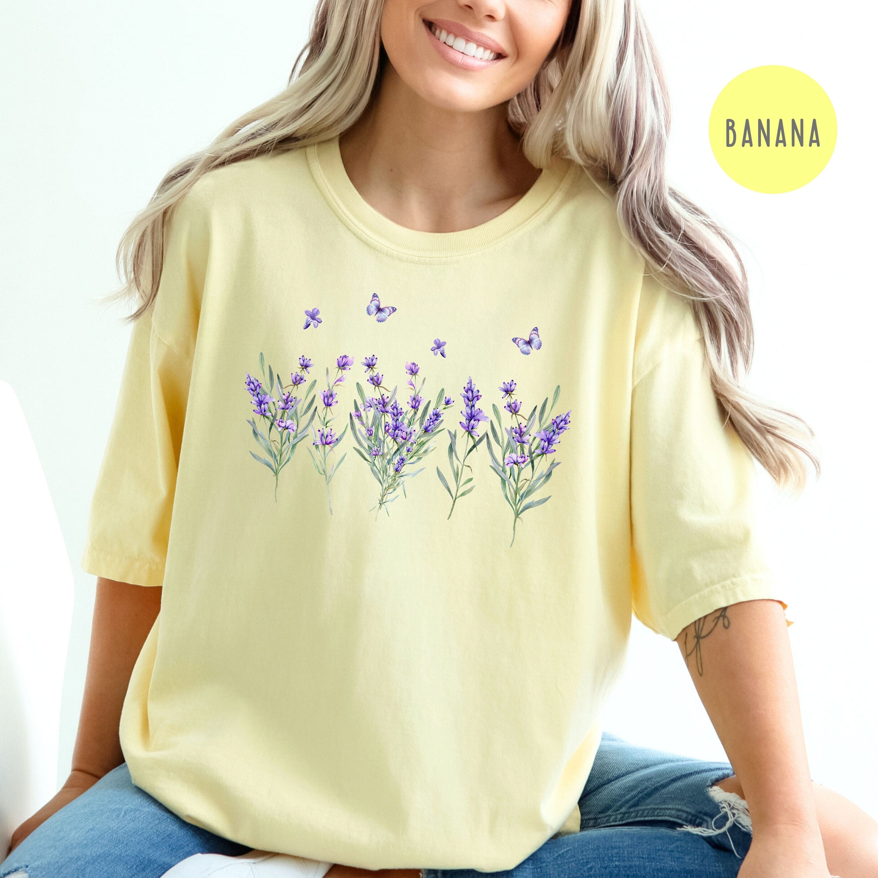 Lavender Wildflowers Comfort Colors® Tee