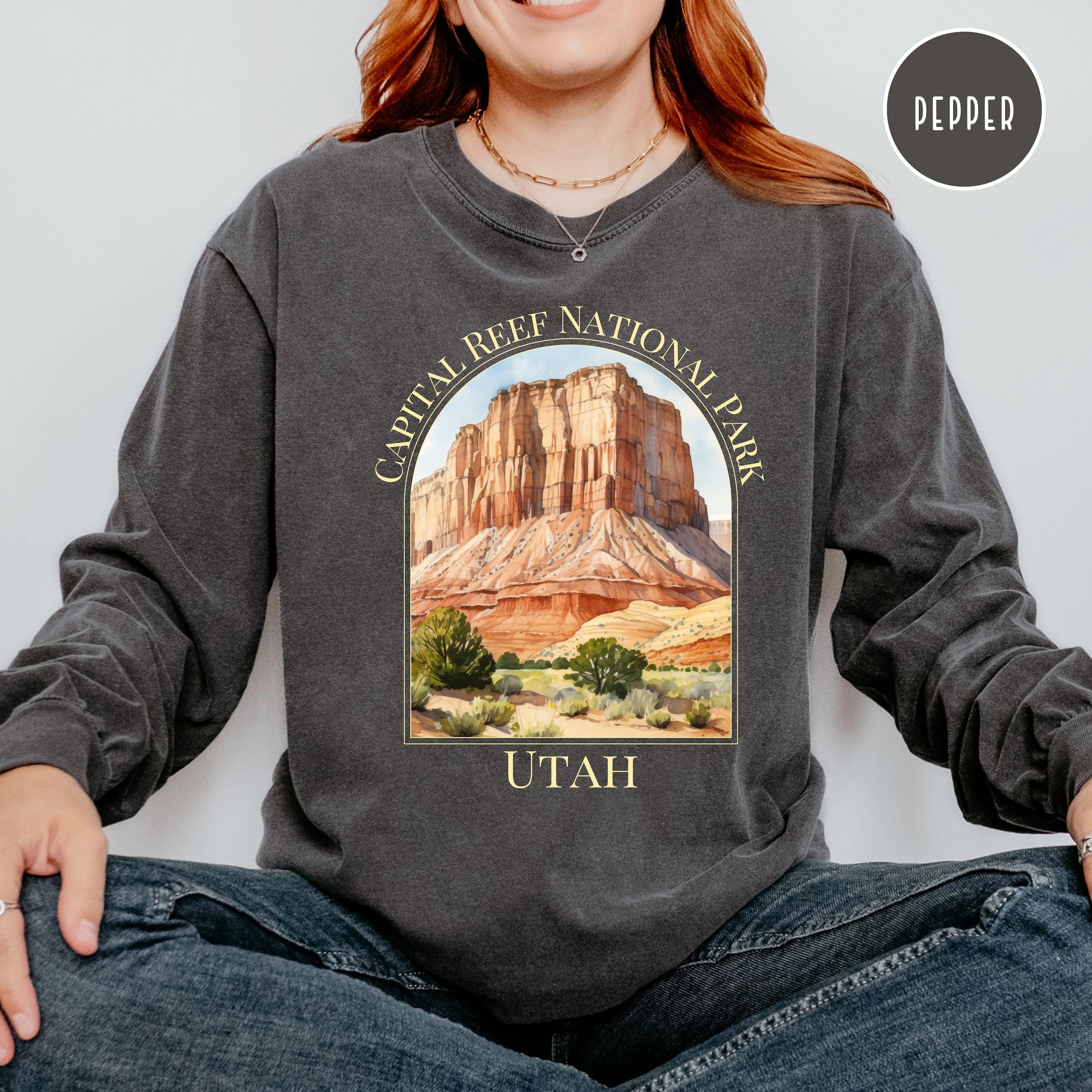 Capital Reef National Park Comfort Colors® Long Sleeve Tee