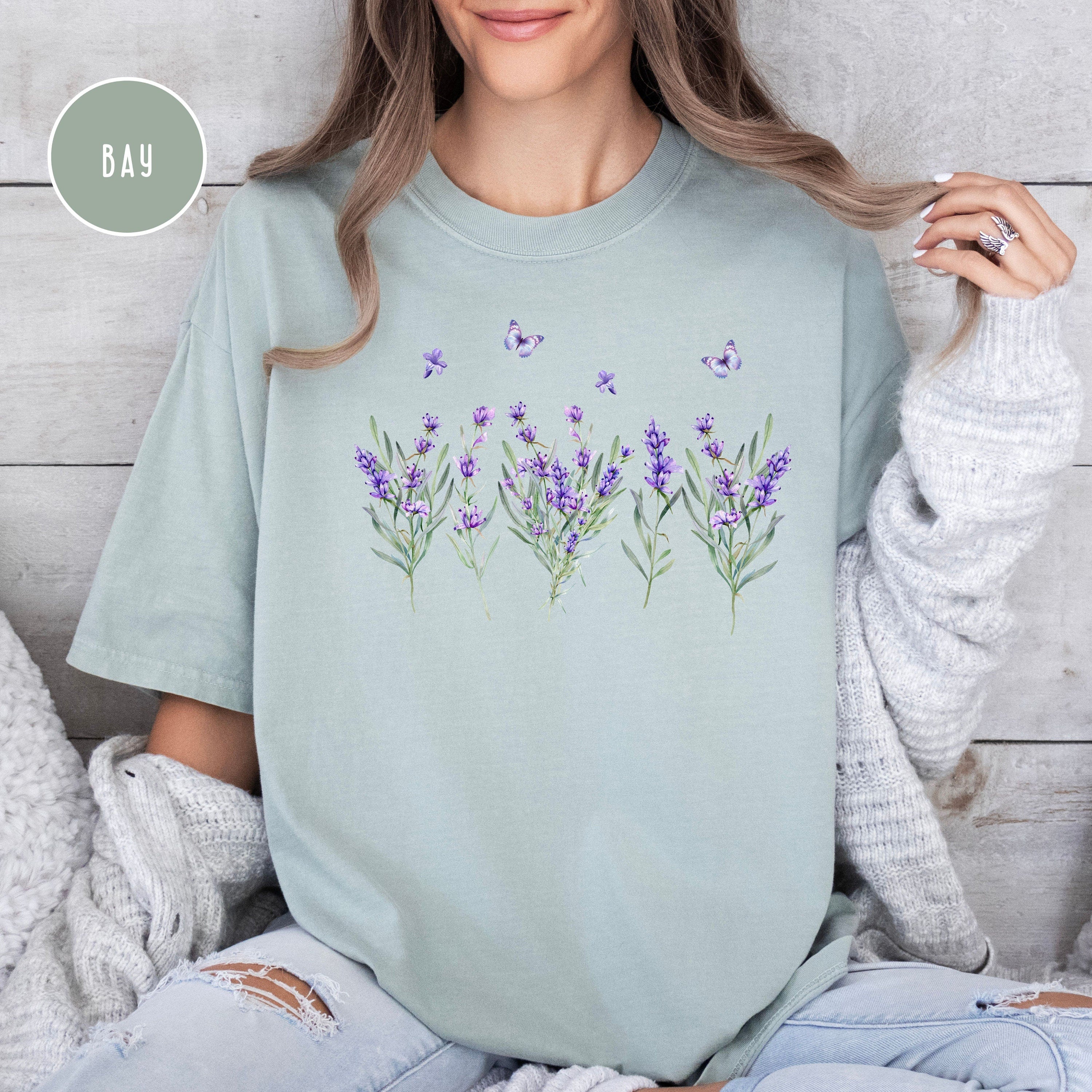 Lavender Wildflowers Comfort Colors® Tee