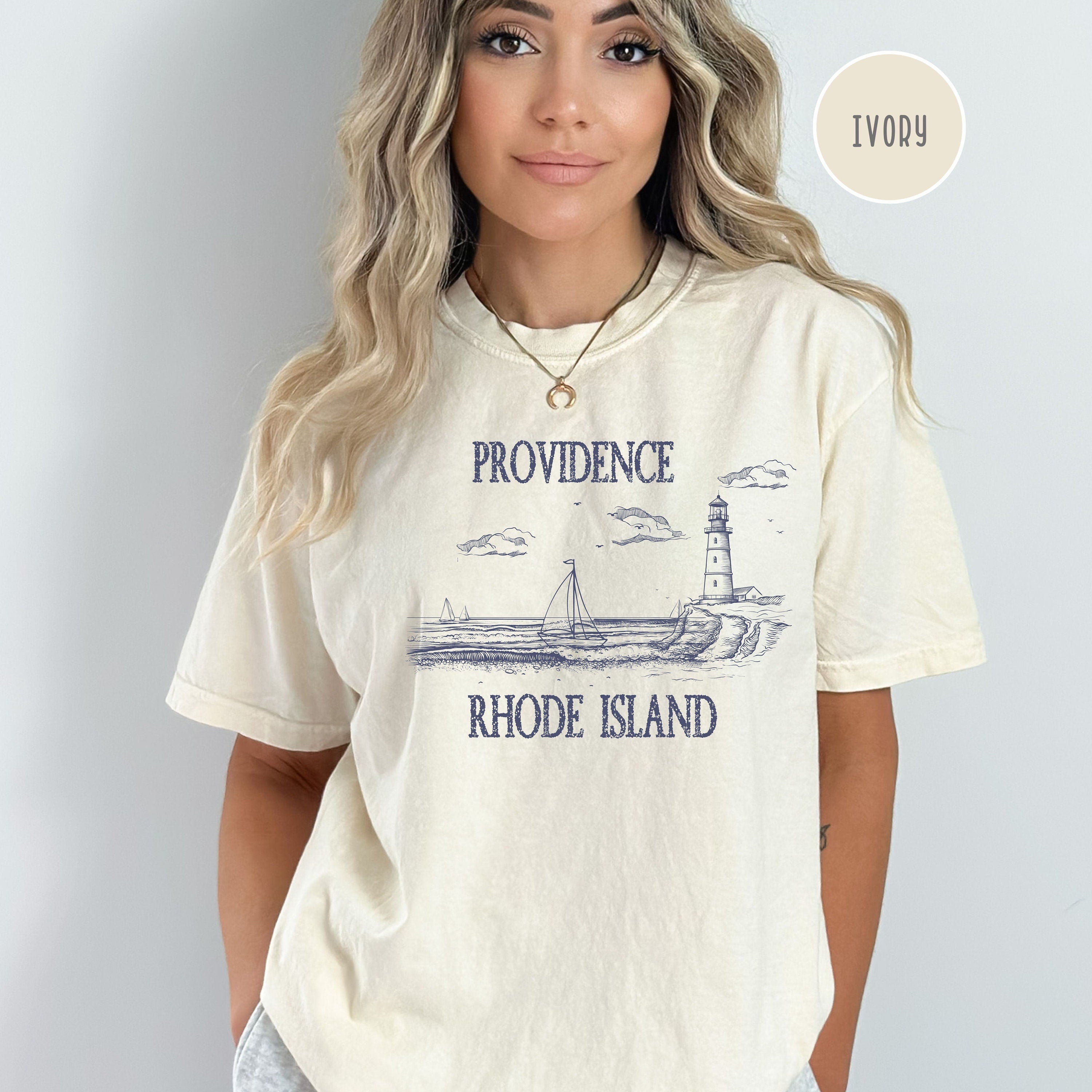 Providence Rhode Island Grunge Style Comfort Colors® Tee