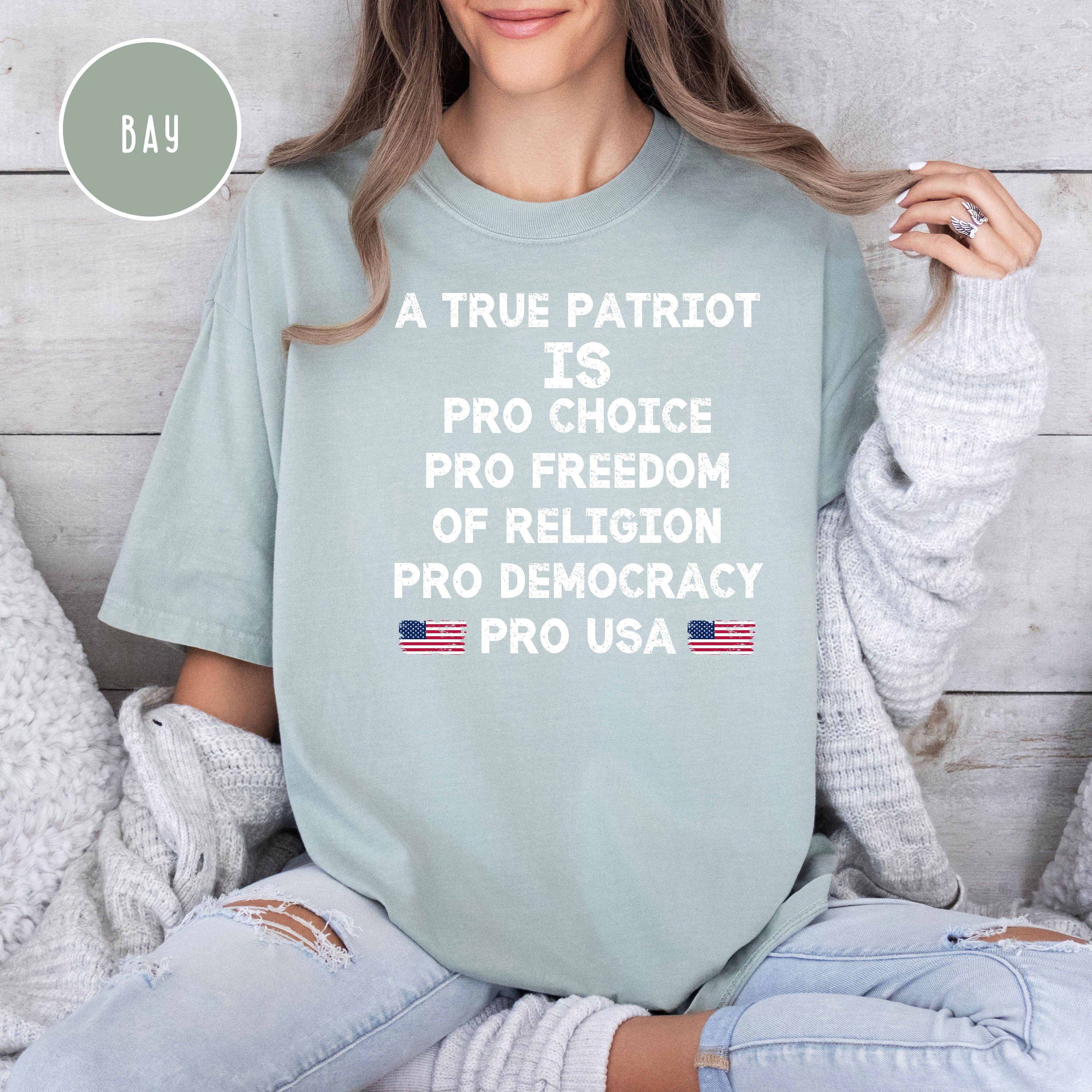 Pro Freedom Pro Democracy, Pro USA Comfort Colors® Tee