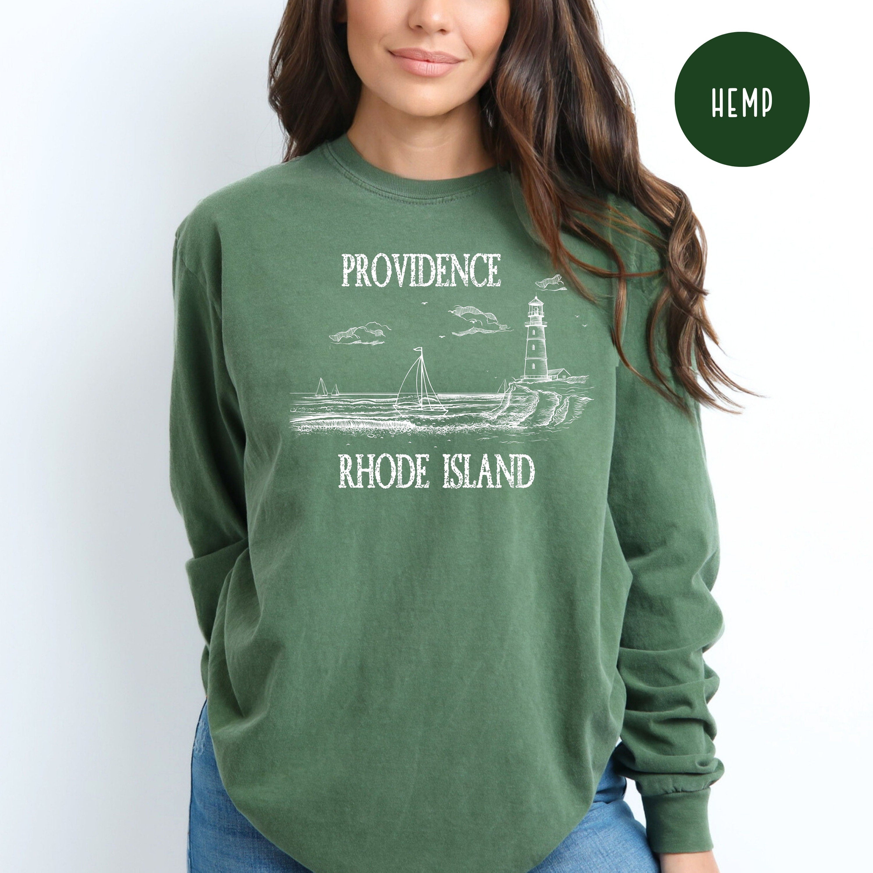 Providence Rhode Island Grunge Style Comfort Colors® Long Sleeve T-Shirt