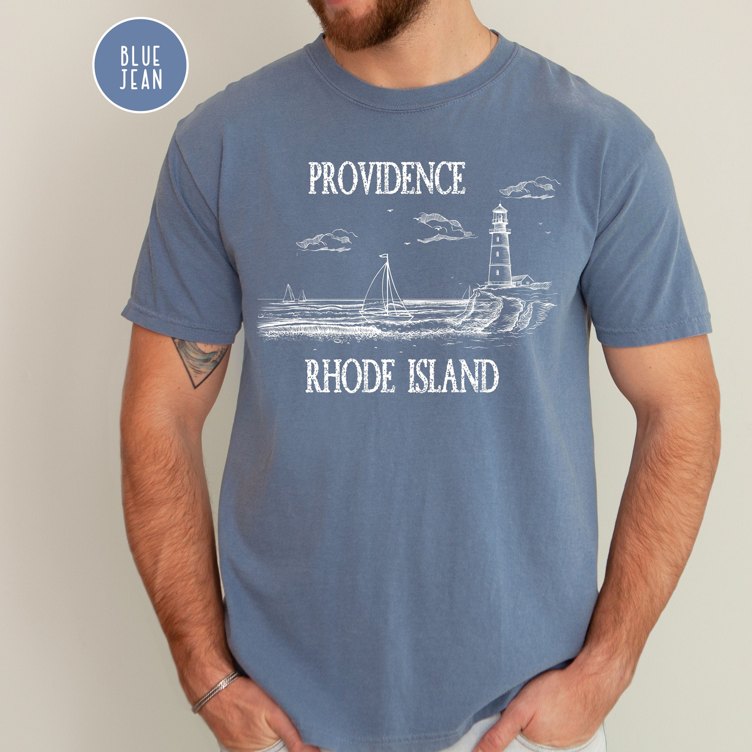 Providence Rhode Island Grunge Style Comfort Colors® Tee