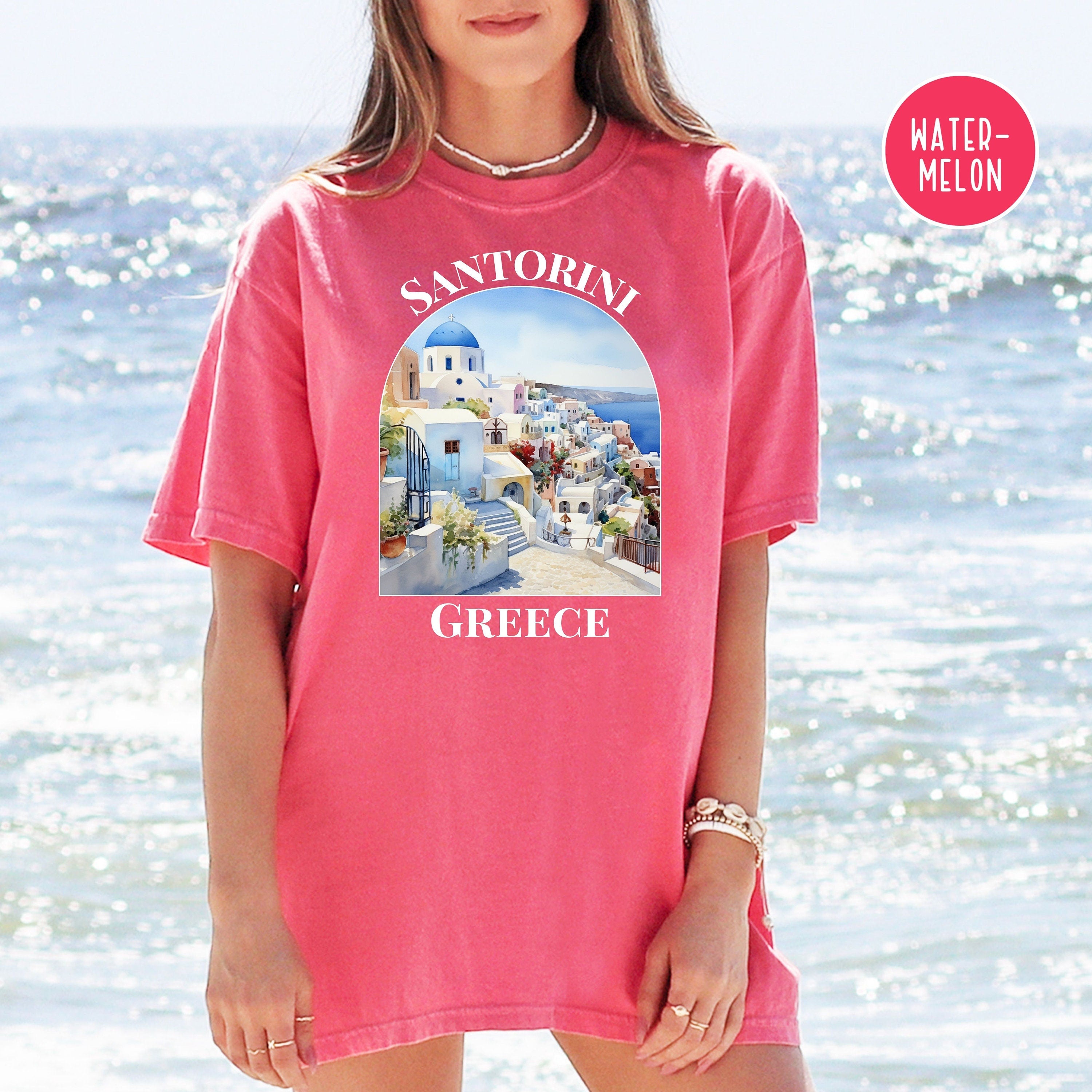 Santorini Greece Comfort Colors® Tee