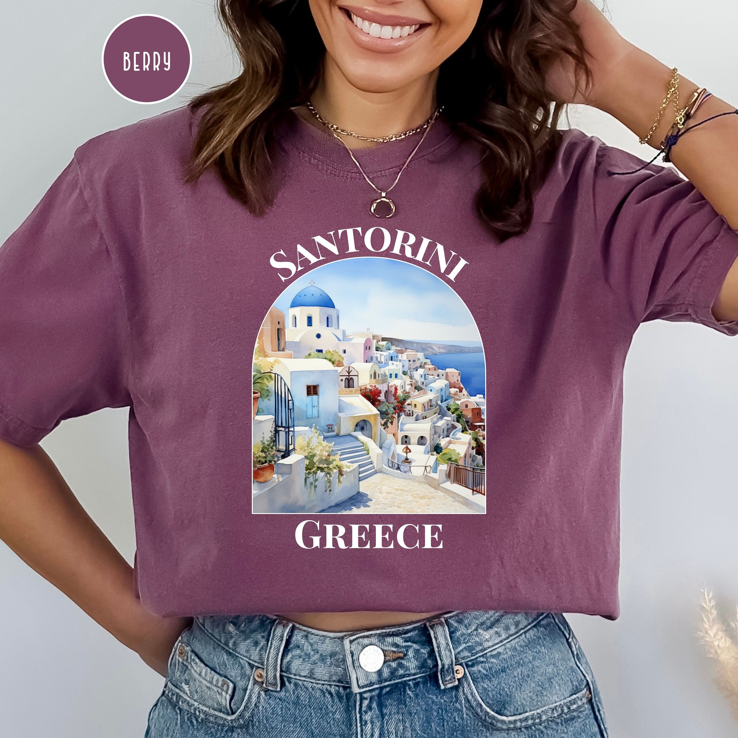 Santorini Greece Comfort Colors® Tee