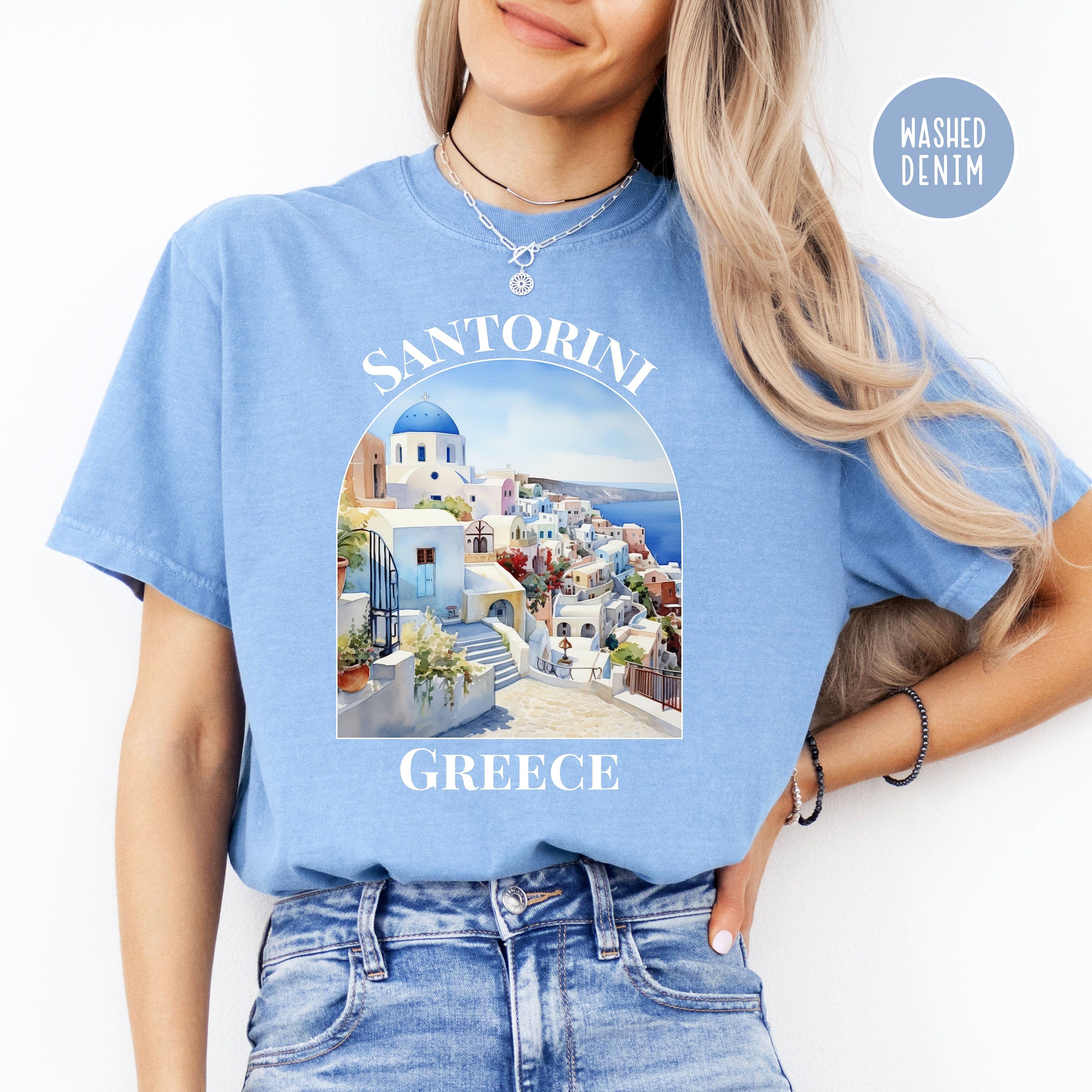 Santorini Greece Comfort Colors® Tee