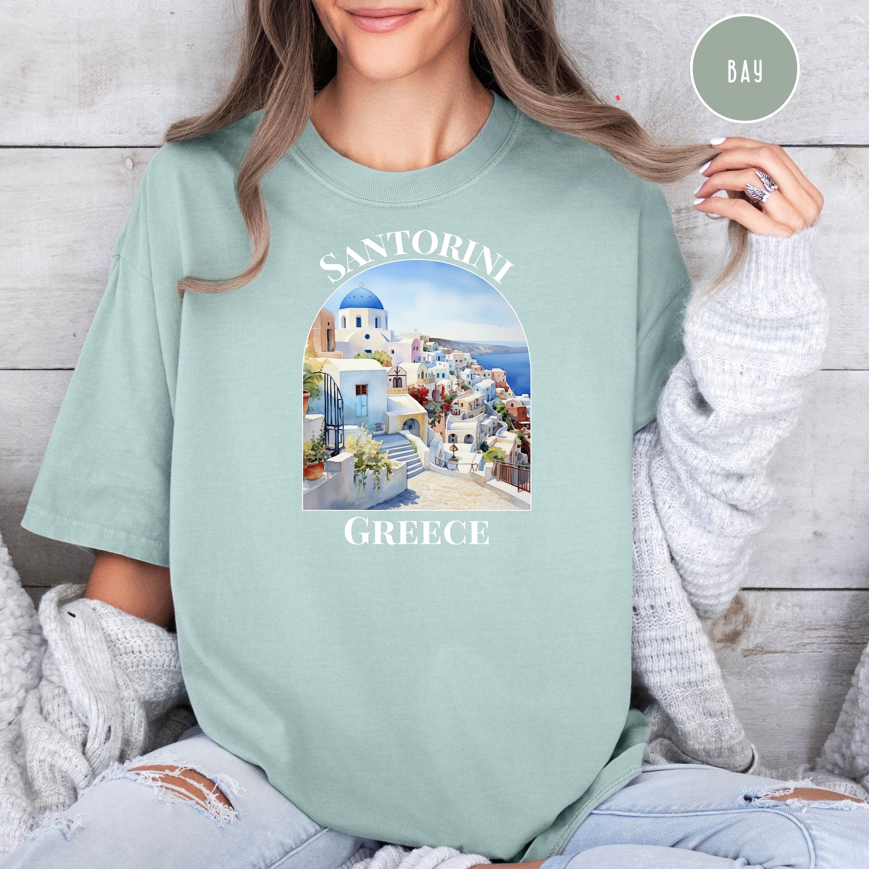 Santorini Greece Comfort Colors® Tee