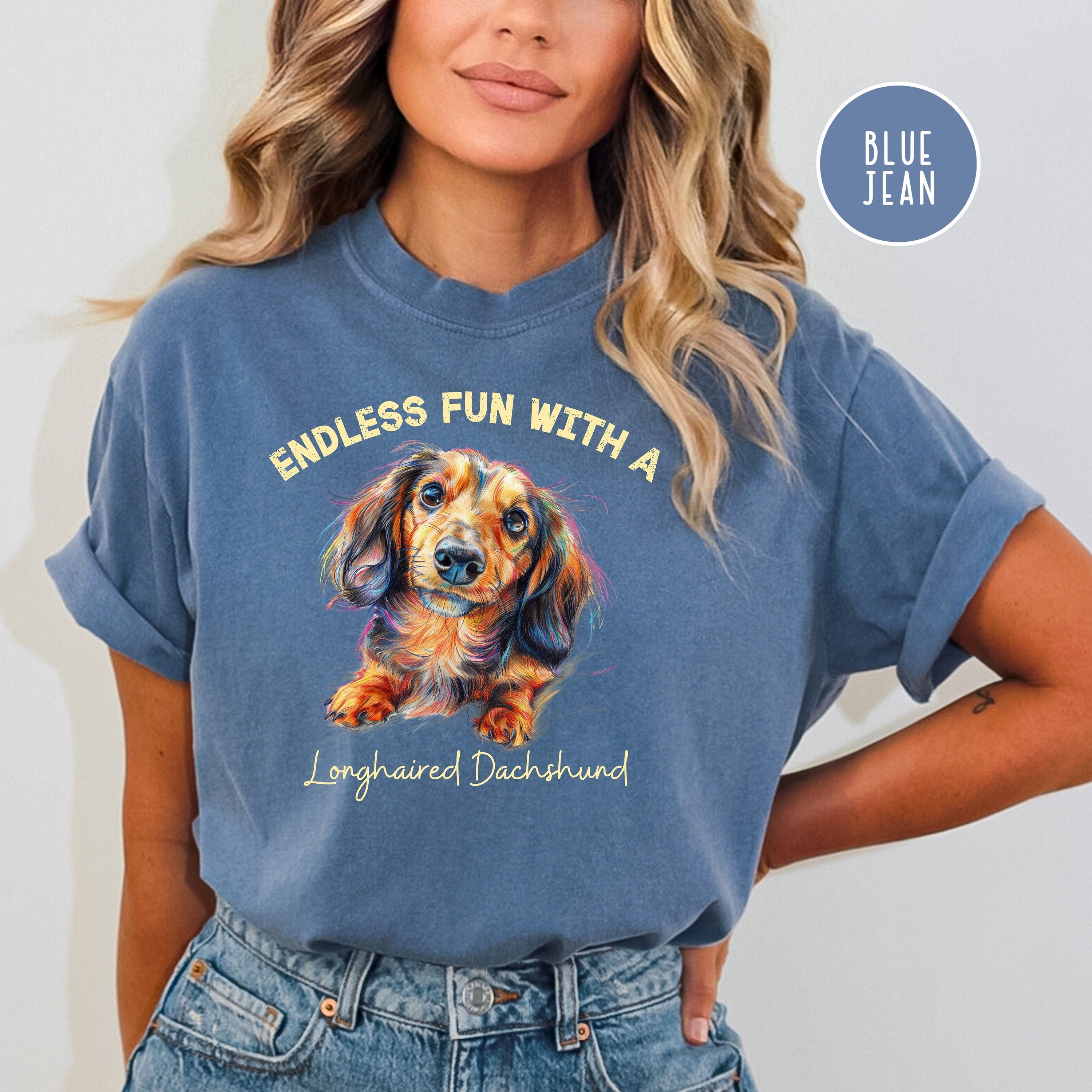 Longhaired Dachshund Lover Comfort Colors® Tee