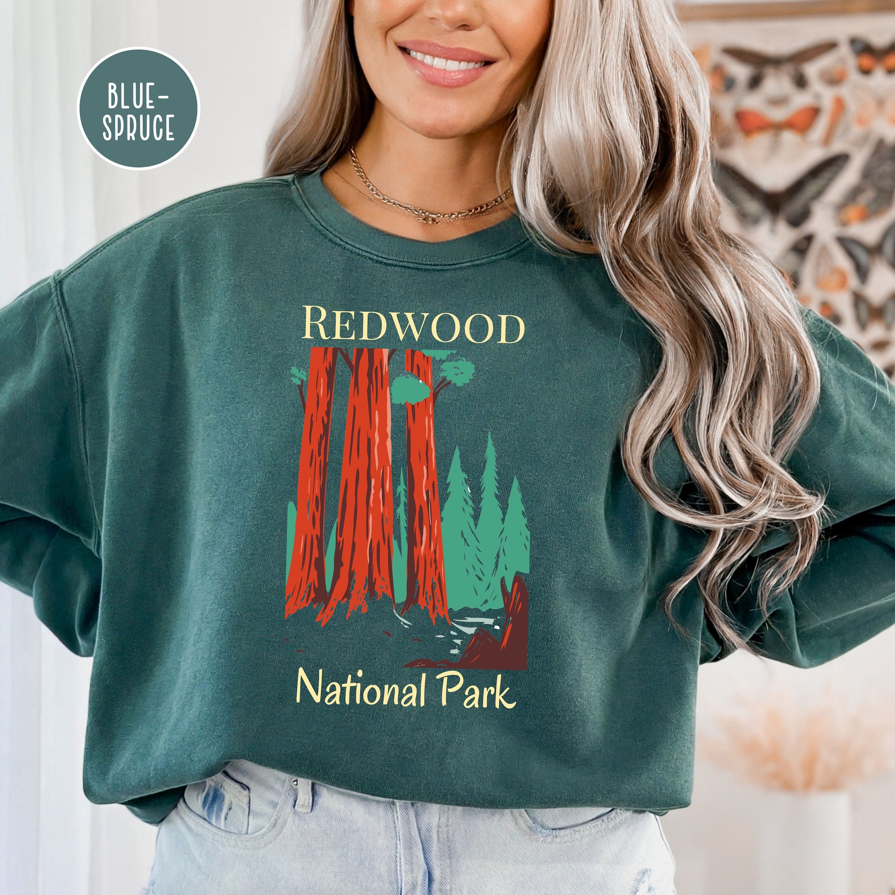 Redwood National Park California Comfort Colors Sweatshirt