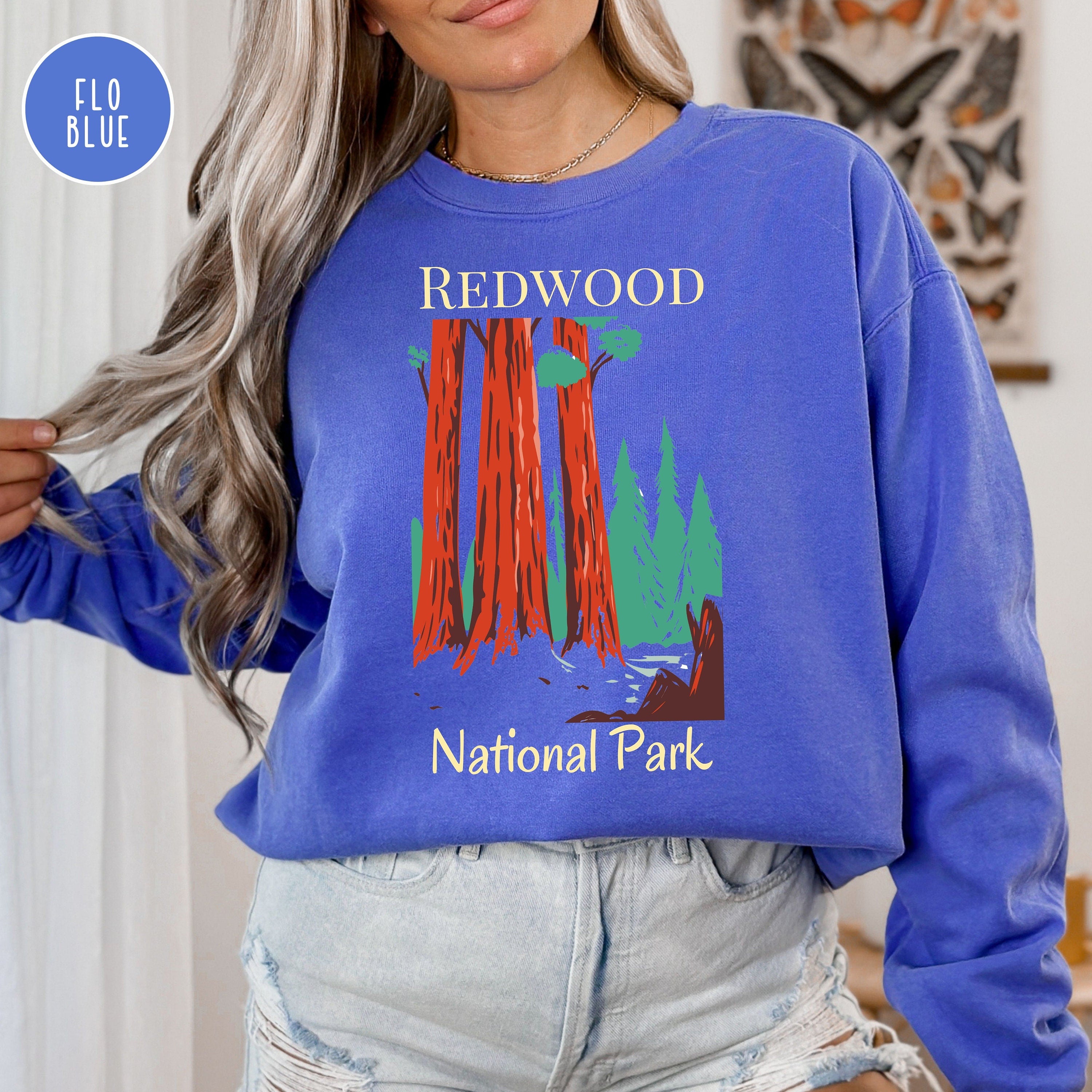 Redwood National Park California Comfort Colors Sweatshirt